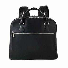 Leather Swerve Backpack