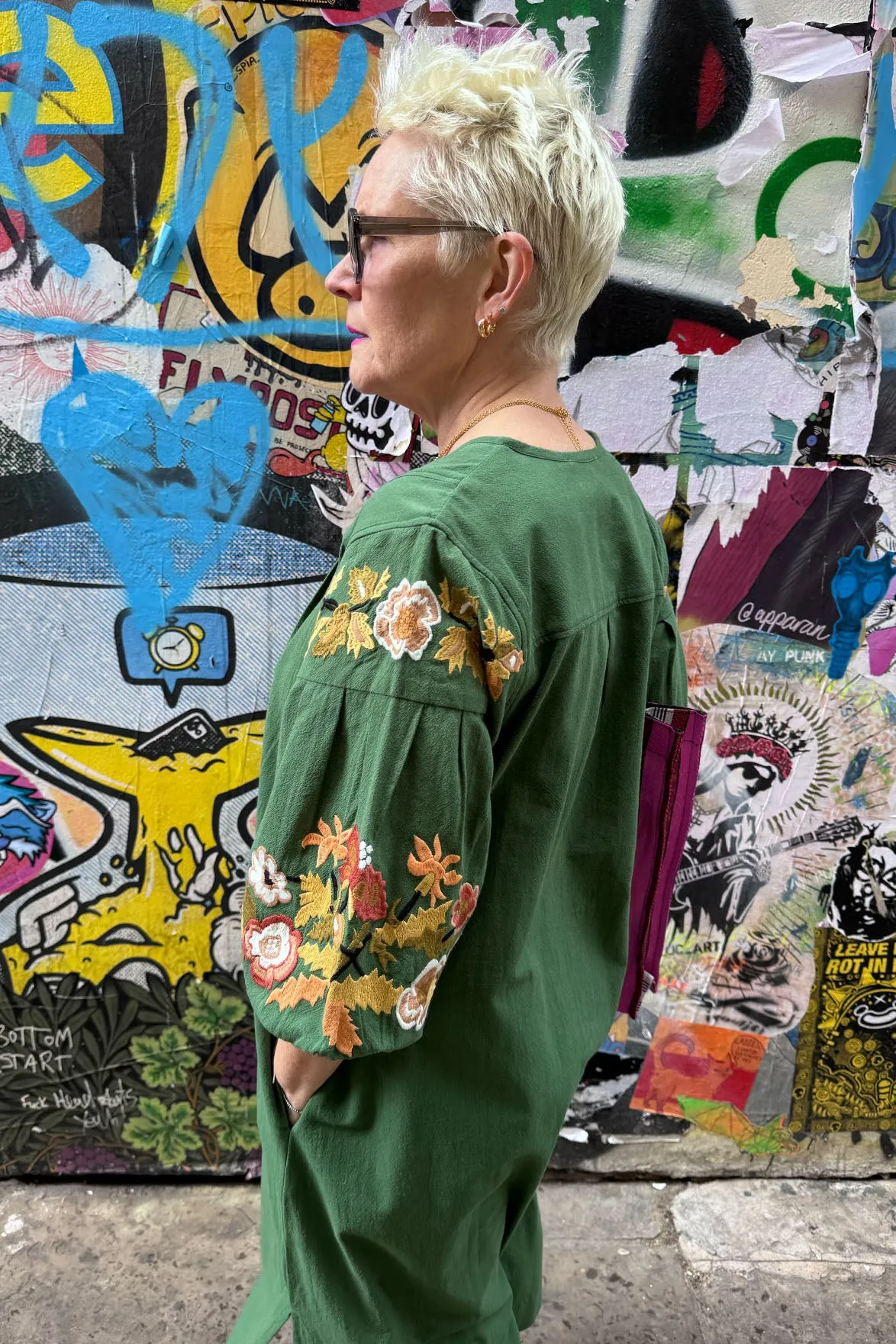 Leon & Harper Rudo Green Dress