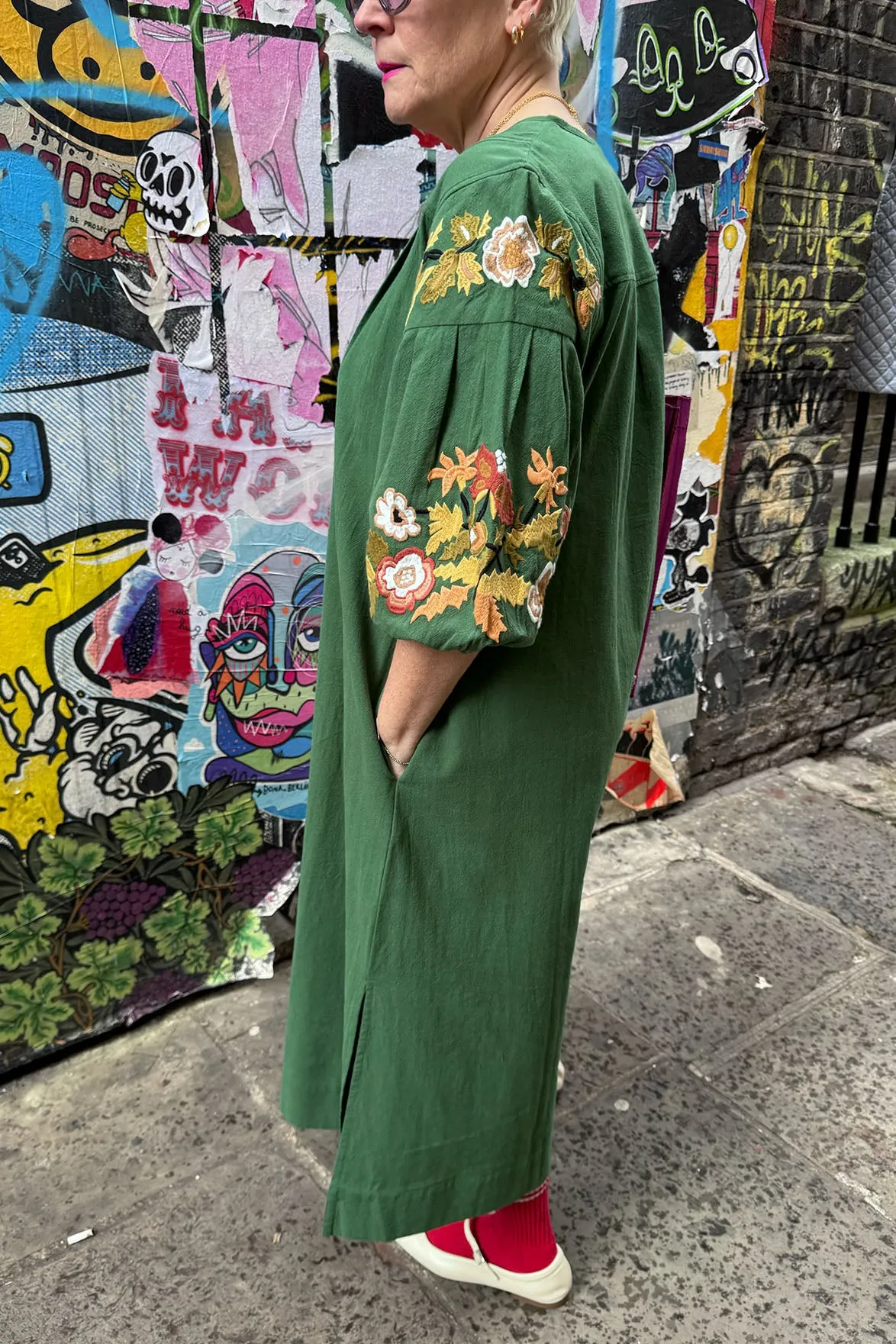 Leon & Harper Rudo Green Dress