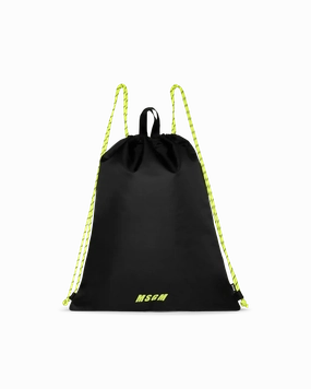 Logo Print Drawstring Backpack