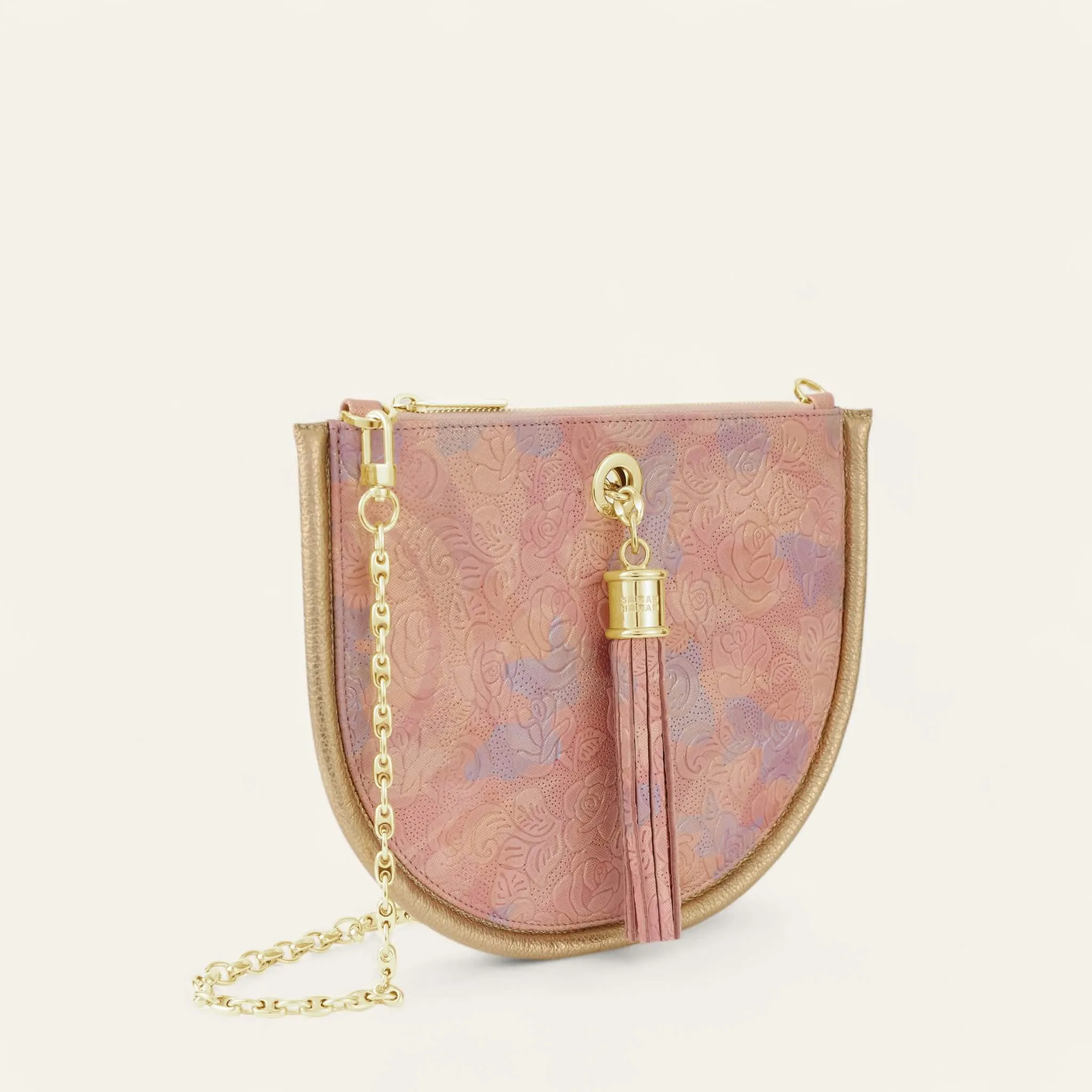 Luna Ivy | Garden of Roses Shimmer Metallic Gold with Gold hardware