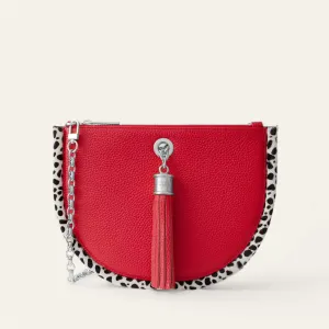 Luna Ivy | Pillarbox Red Dalmatian with Silver hardware