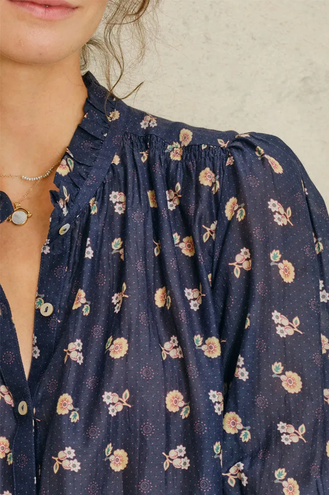M.A.B.E Dulcie Navy Blouse