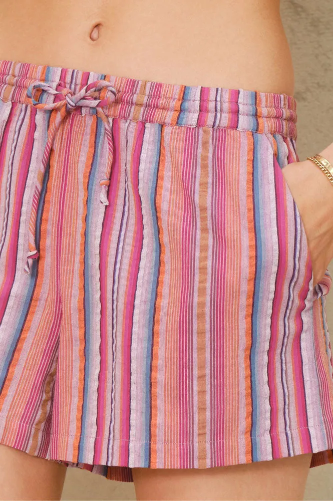 M.A.B.E Palmer Multi Stripe Shorts