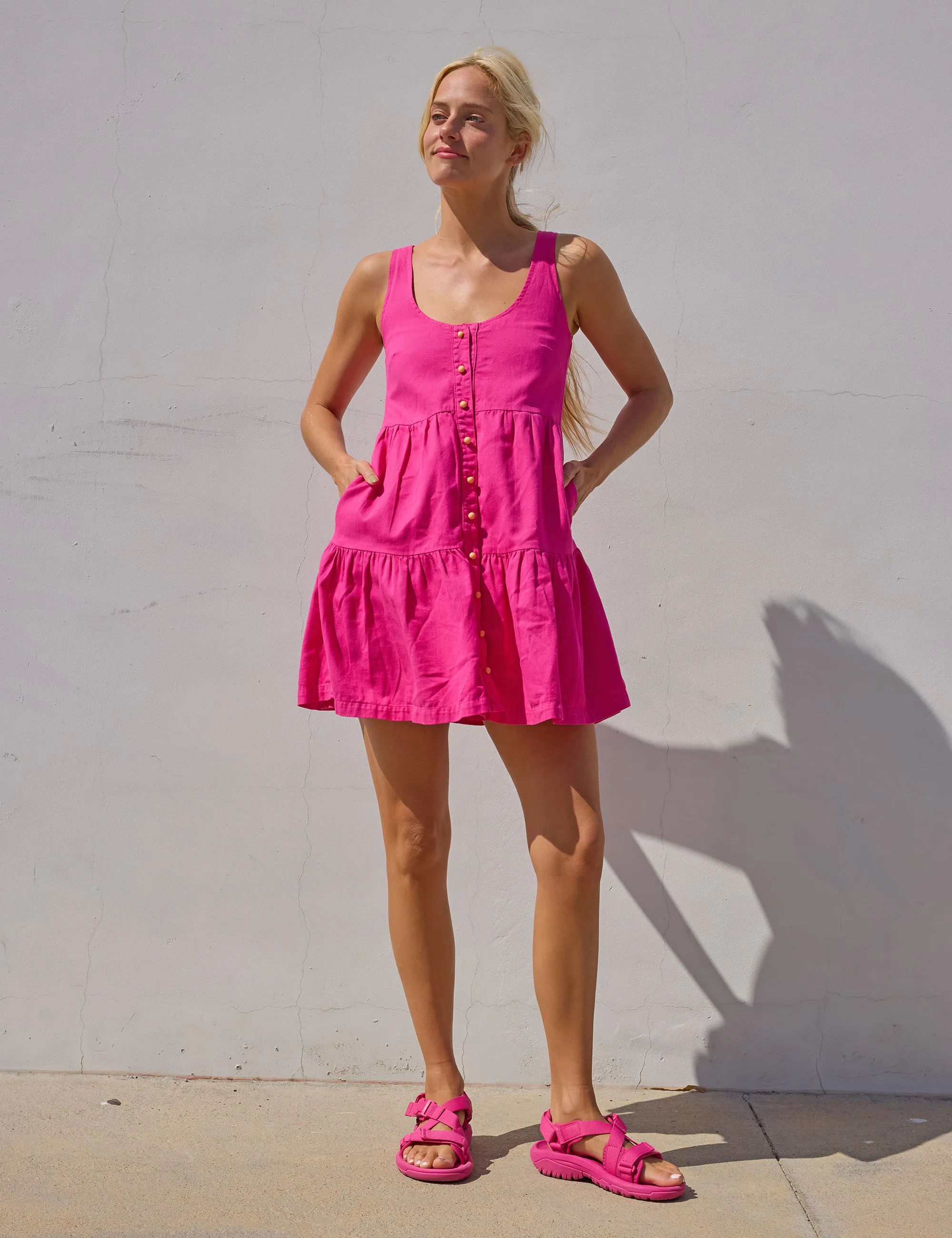 Magenta Tier Dress