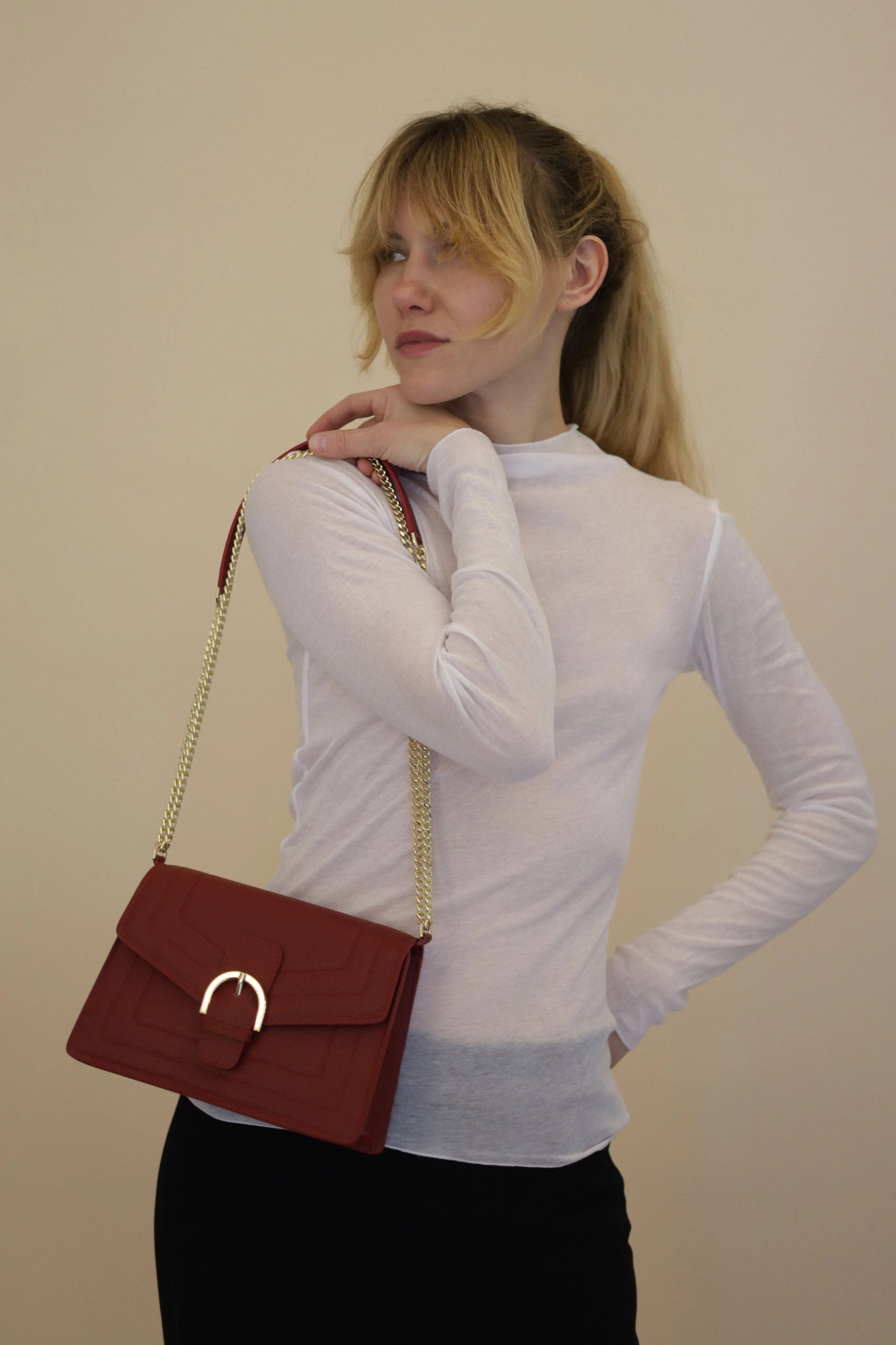 Margot Stampato 9 - Dark Red