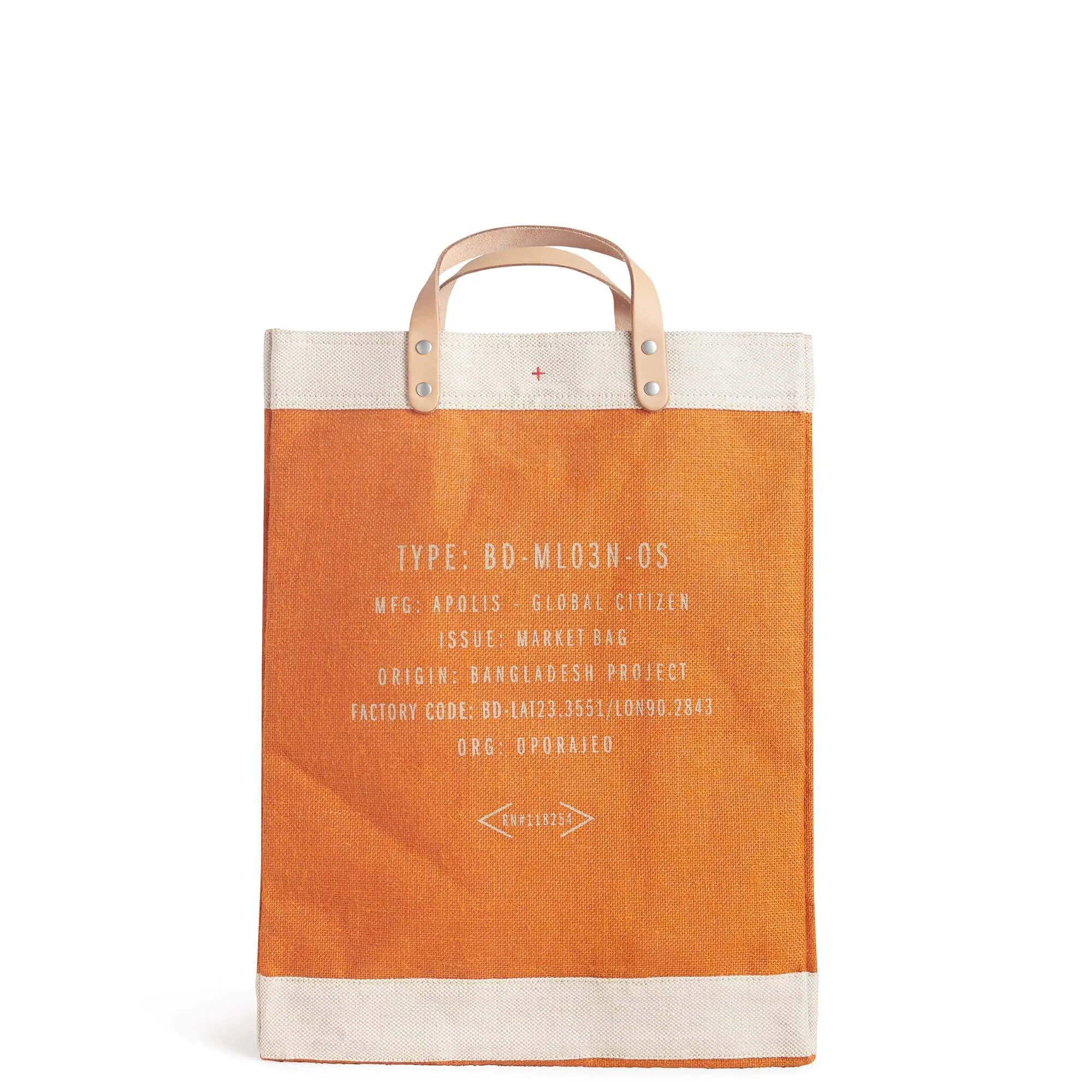 Market Bag in Citrus Peony by Amy Logsdon
