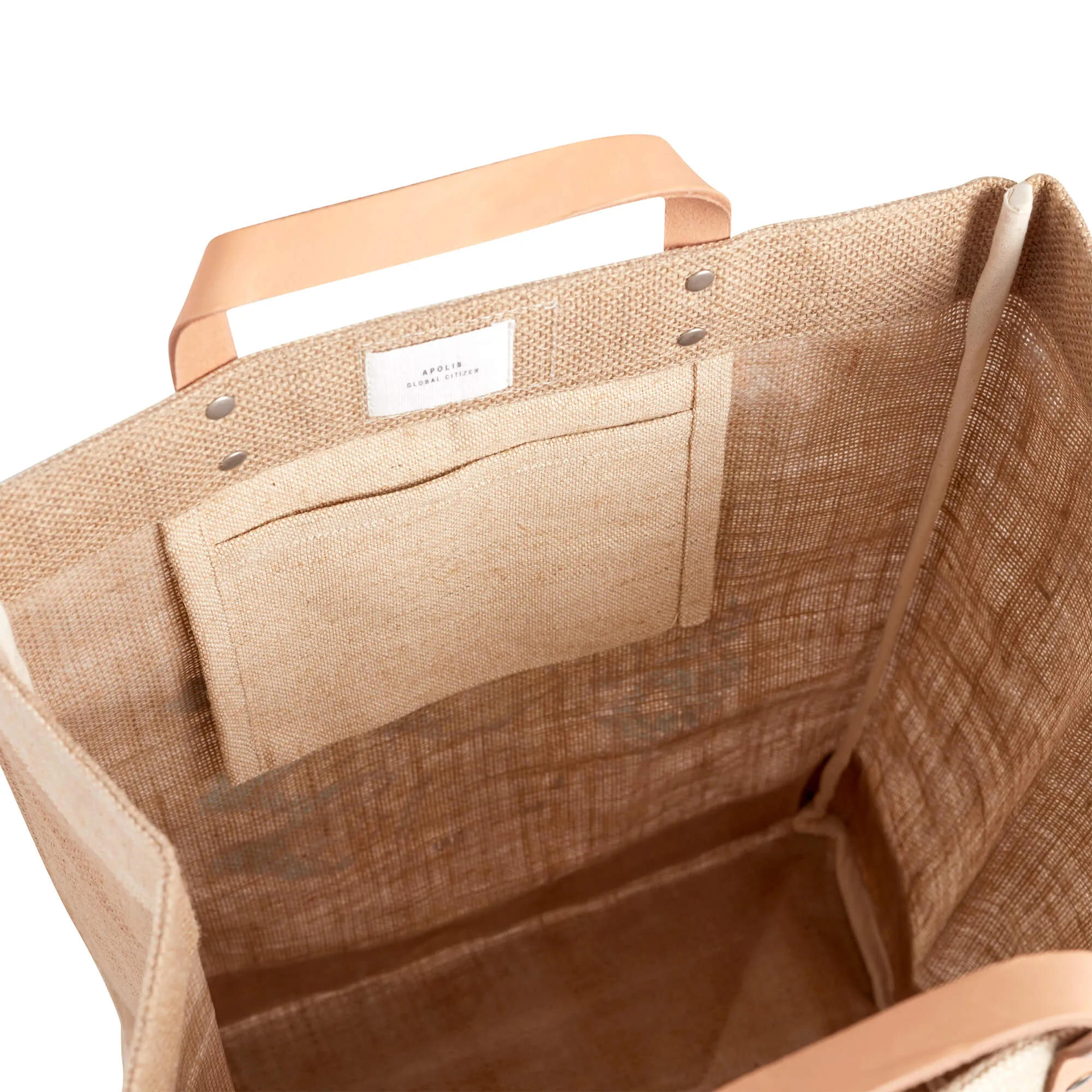 Market Bag in Natural with Everything