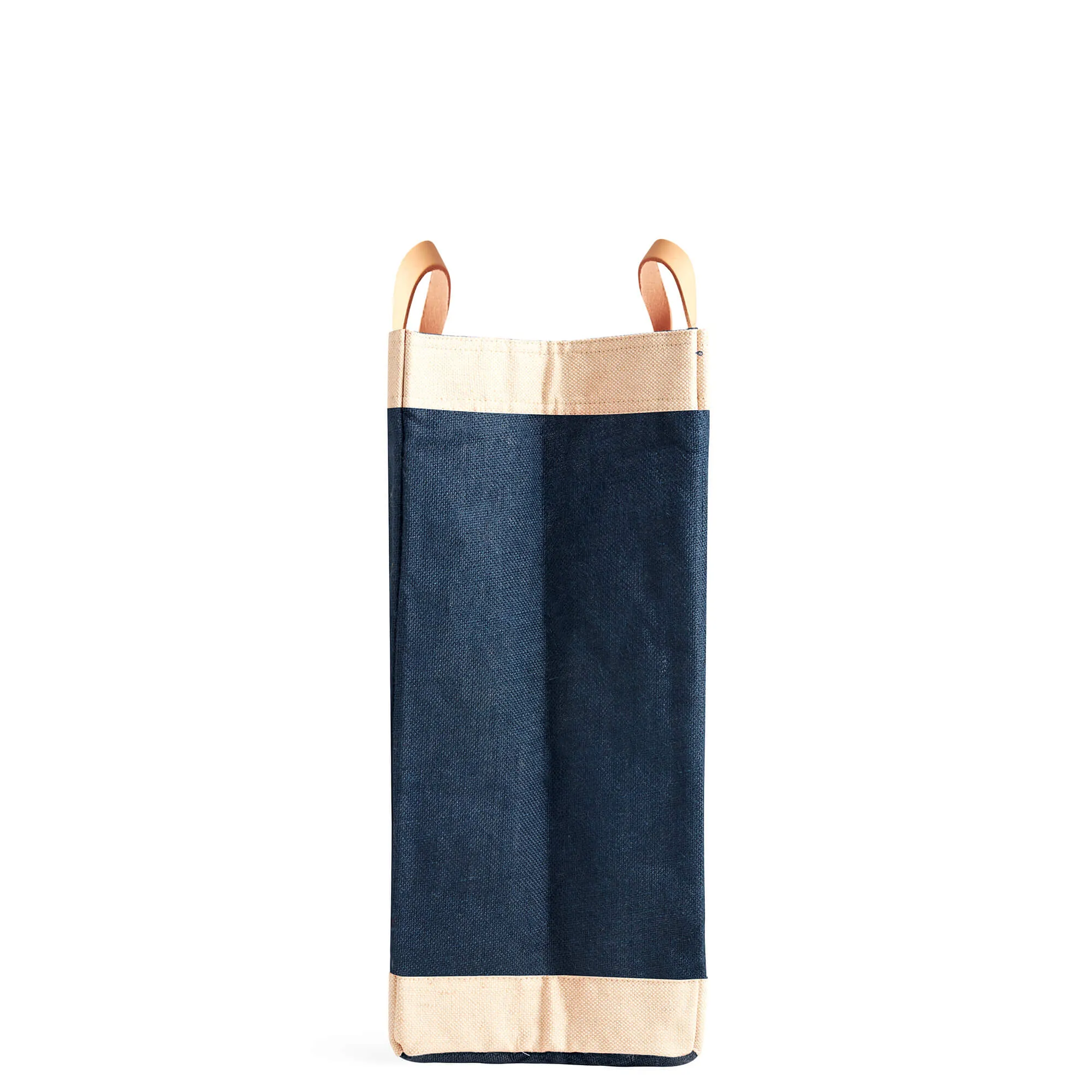 Market Bag in Navy Flower Stand by Amy Logsdon