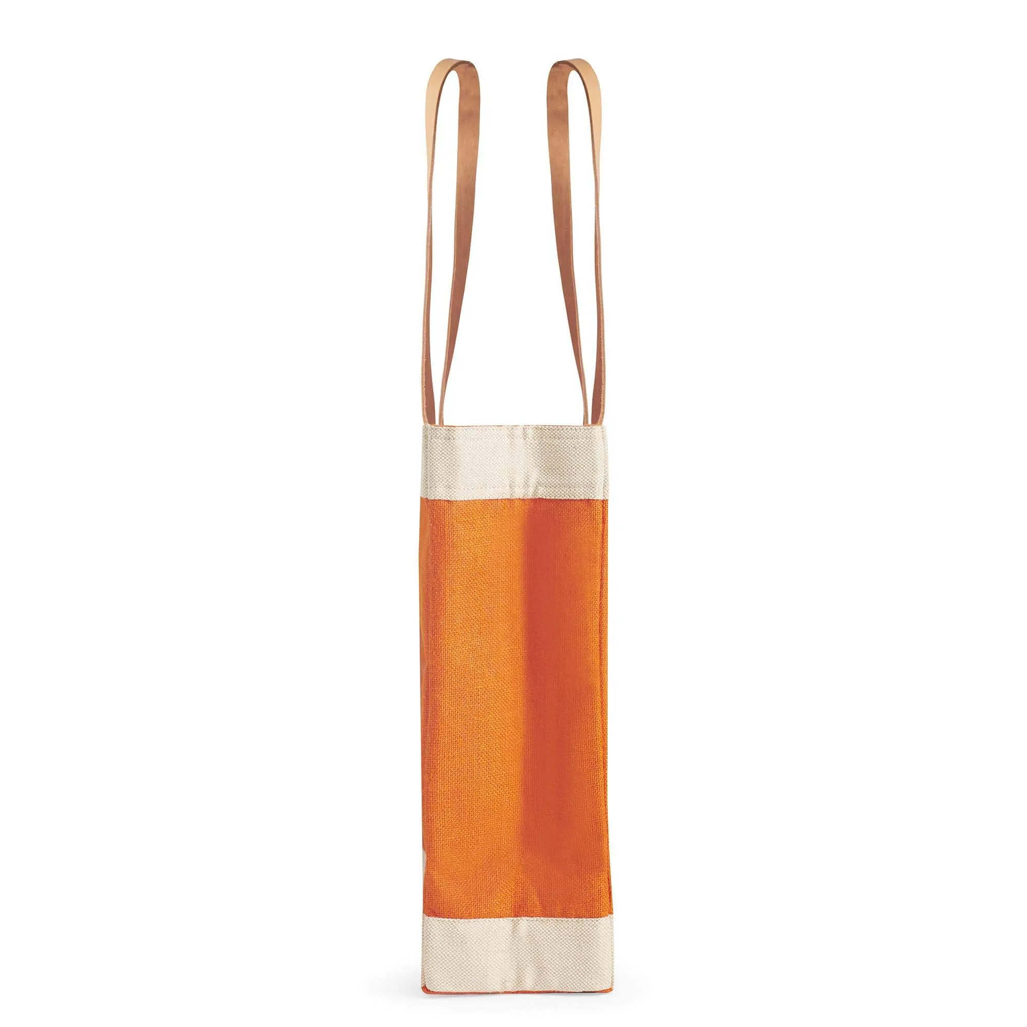 Market Tote in Citrus with Black Monogram