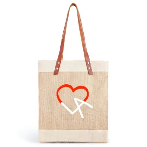 Market Tote in Natural LA by Geoff McFetridge