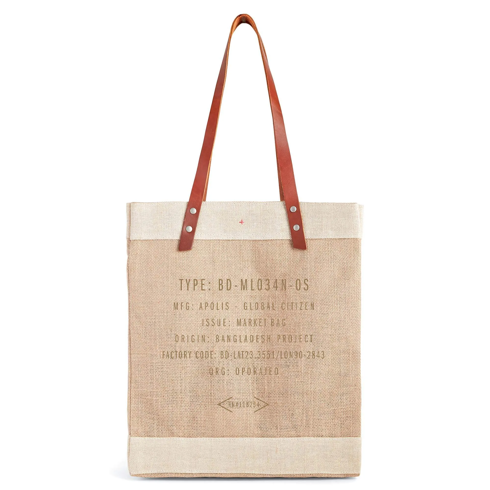 Market Tote in Natural LA by Geoff McFetridge