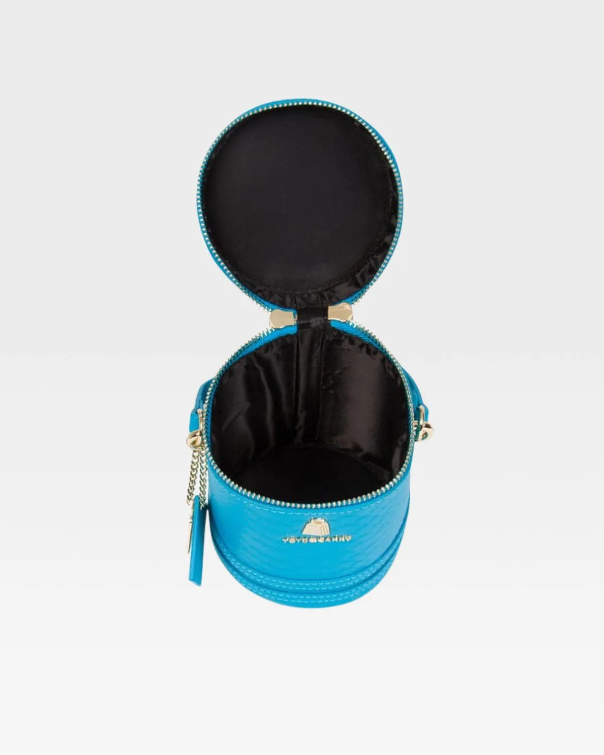 Mini Barrel Purse in Aqua Blue
