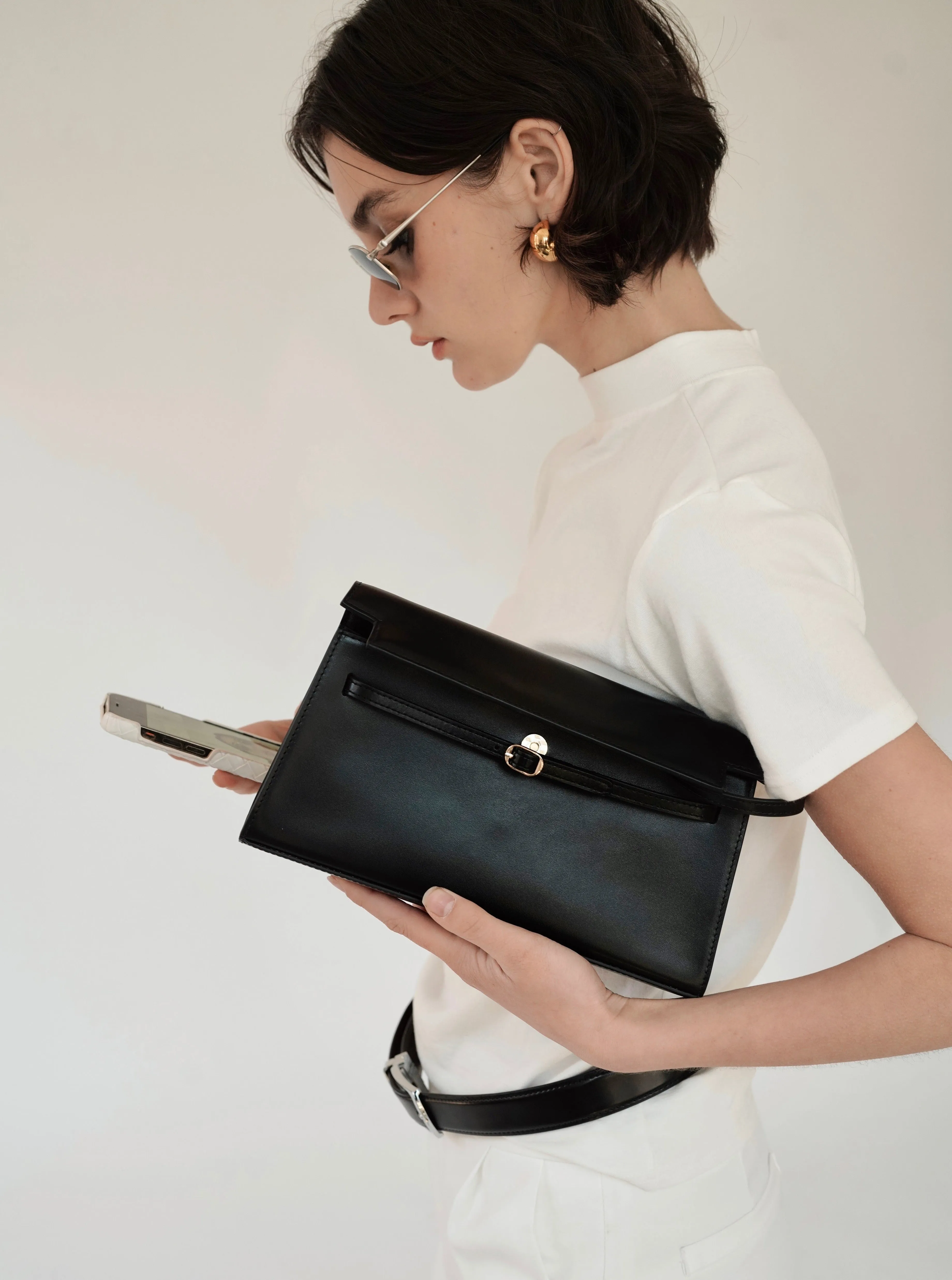 Noir Allure Shoulder Bag