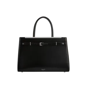 Noir Leather Book Tote Bag 33