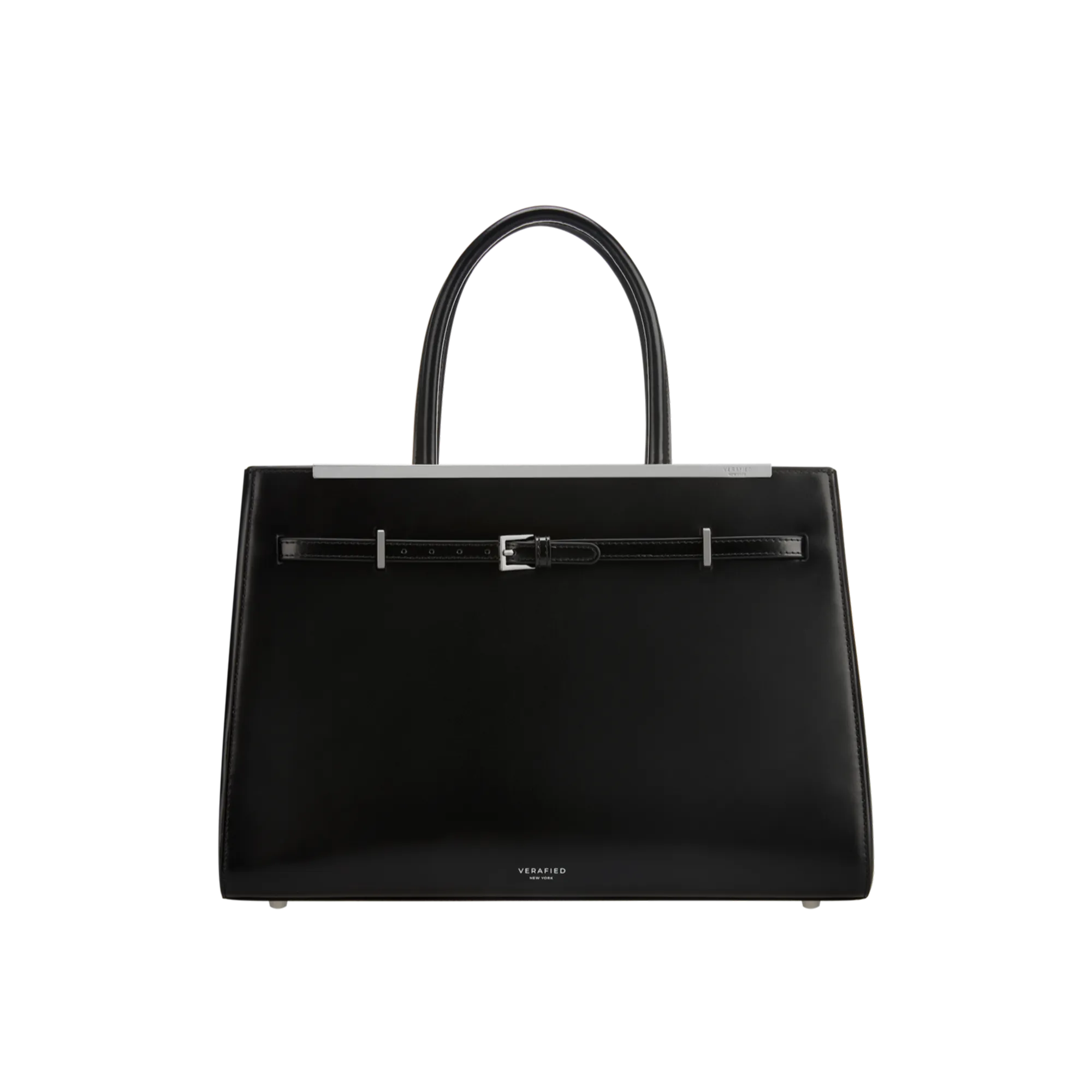 Noir Leather Book Tote Bag 33