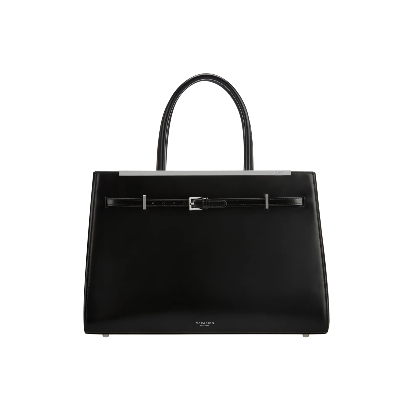 Noir Leather Book Tote Bag 33