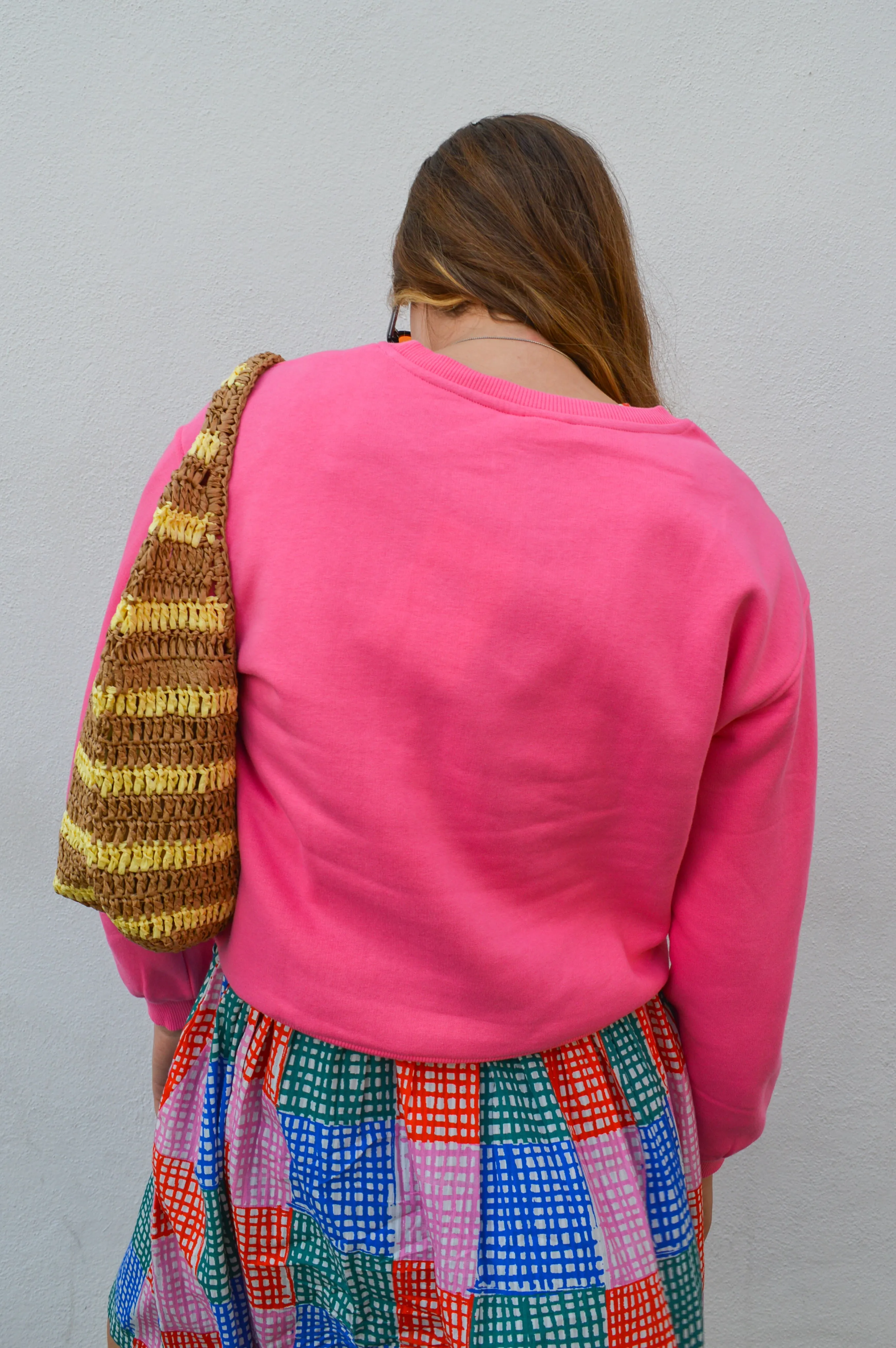 Numph Myra Pink Carnation Sweatshirt