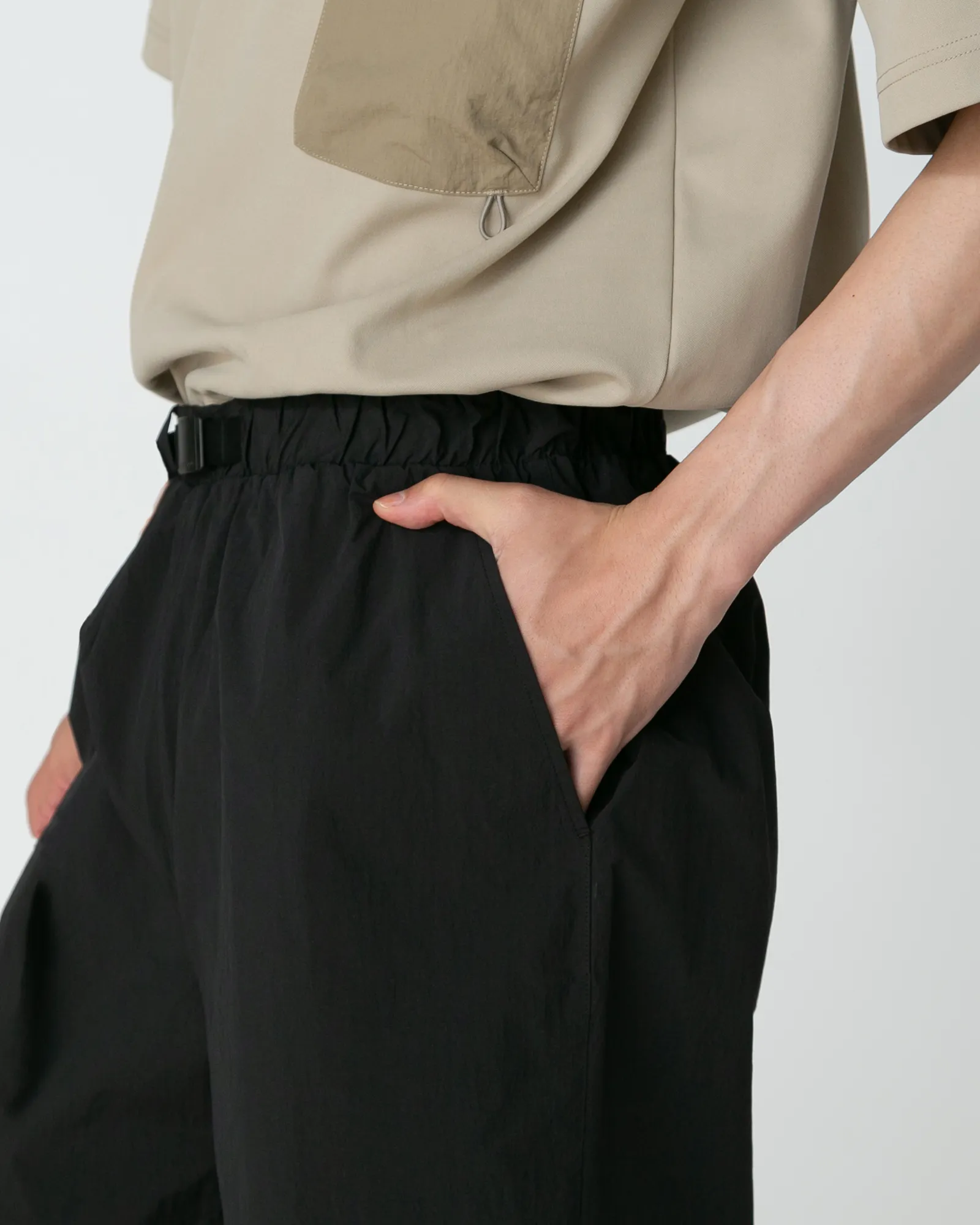 Nylon Tussah 2Way Shorts