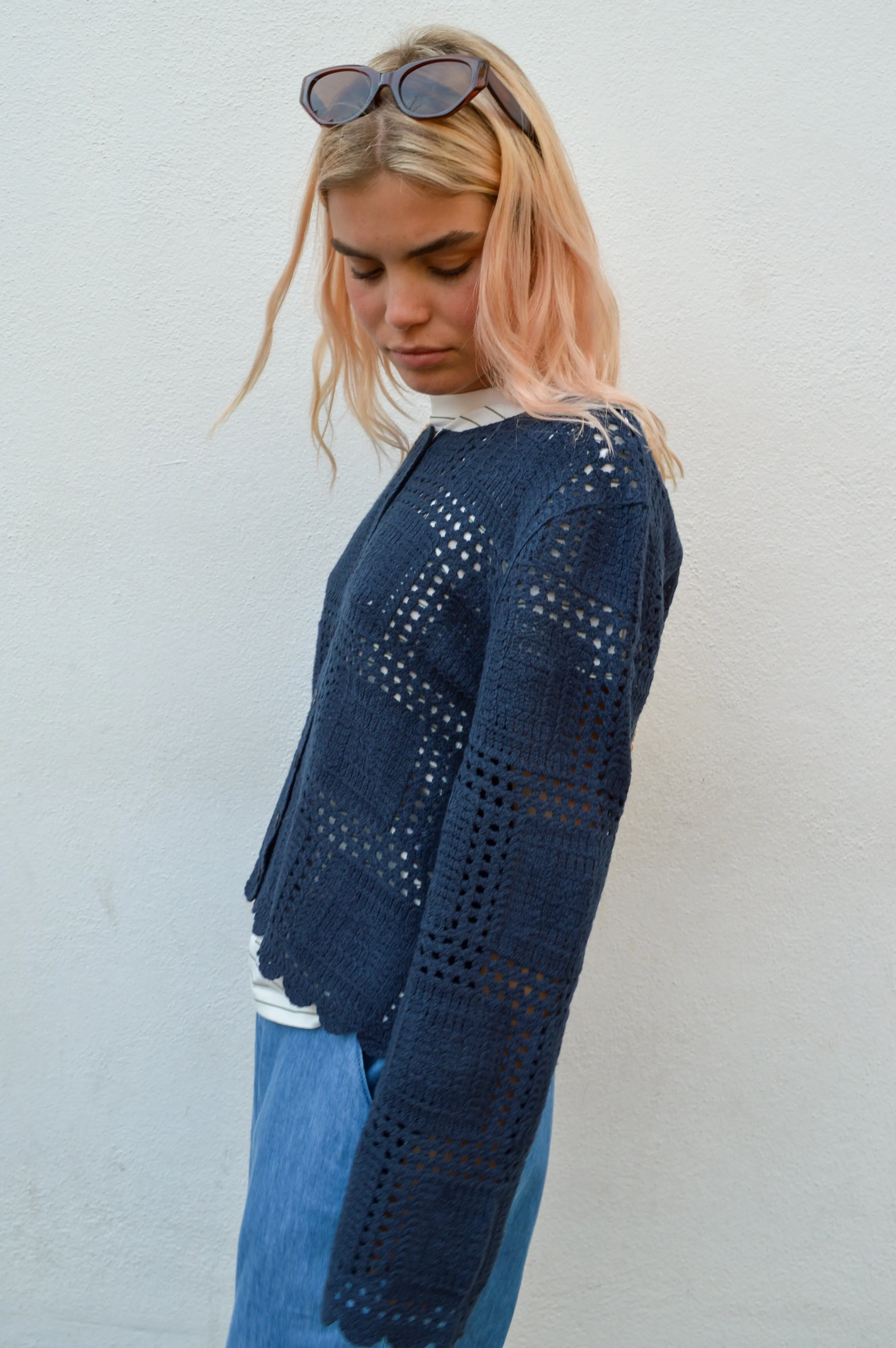 Object Orella Sky Captain Knit Cardigan