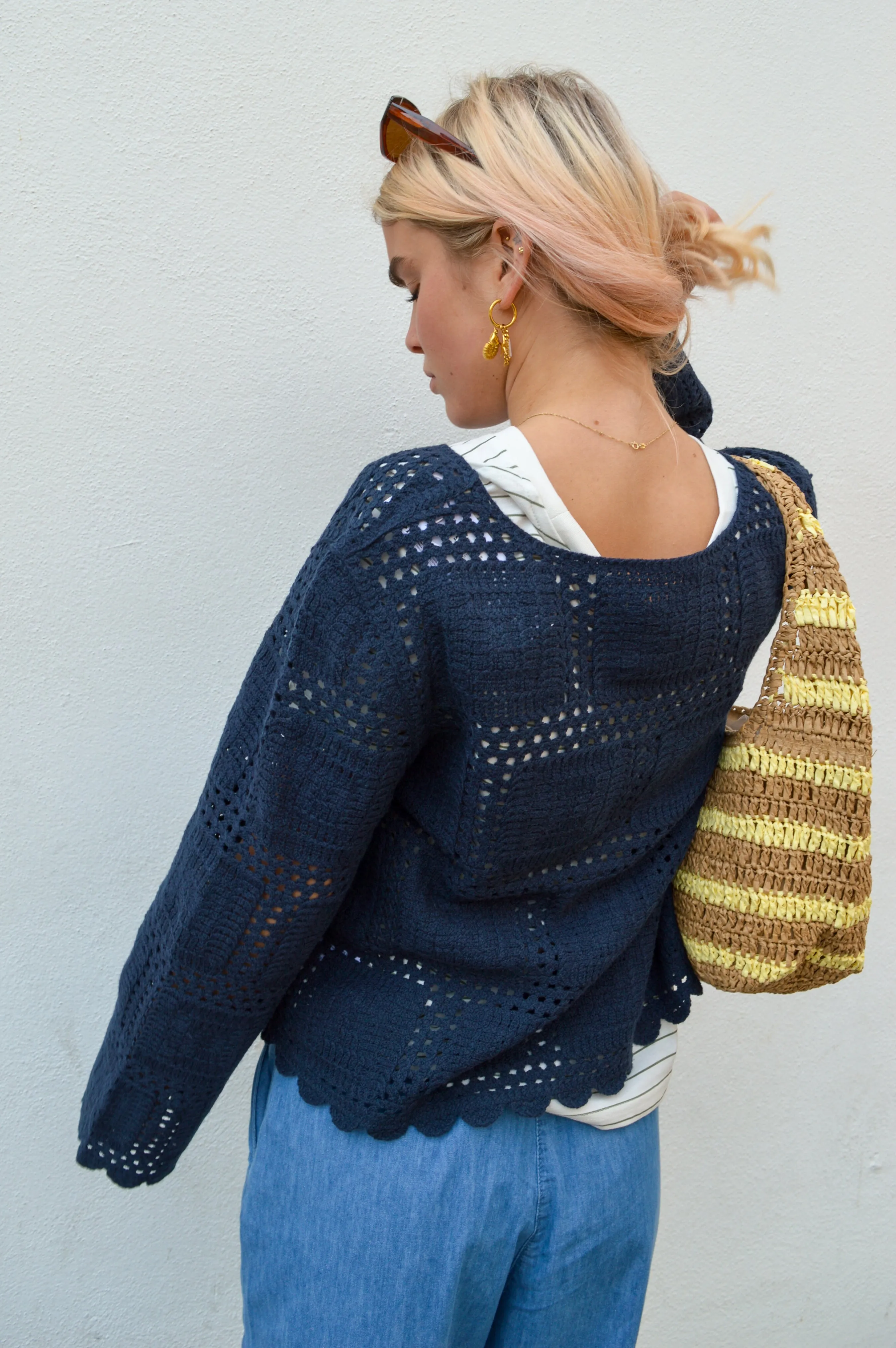 Object Orella Sky Captain Knit Cardigan