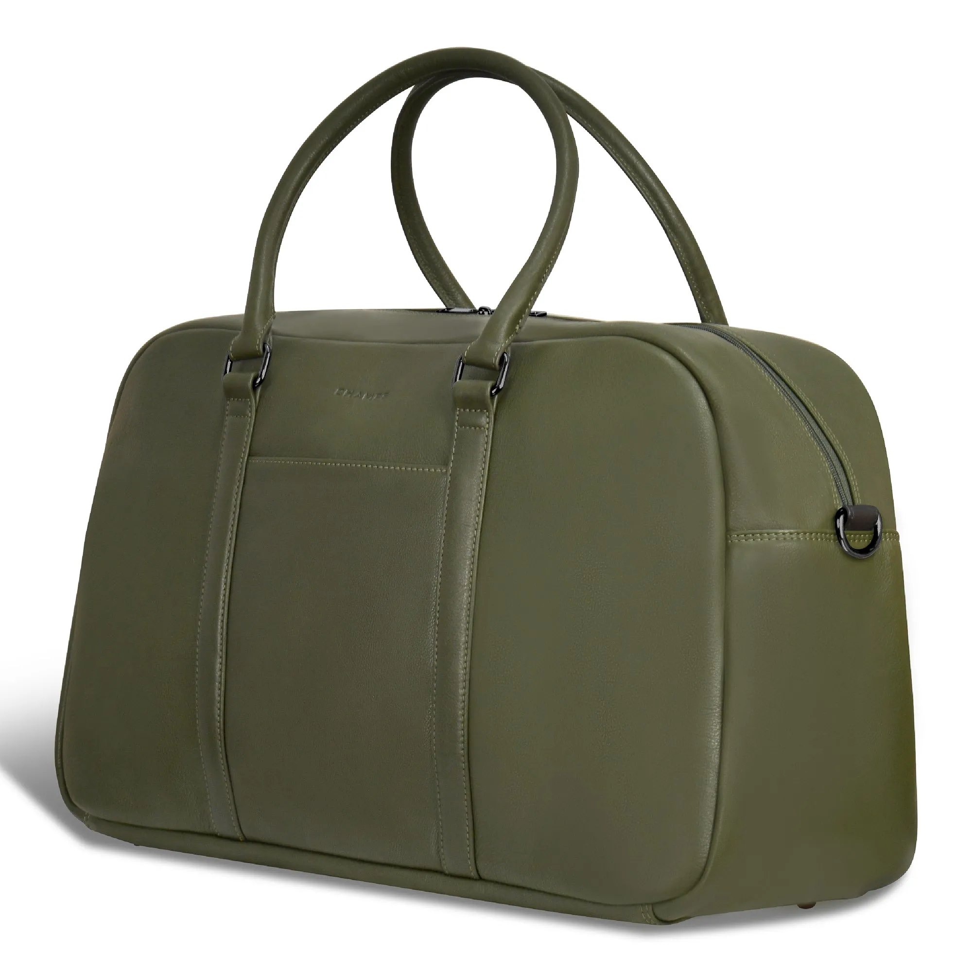 Onyx / Leather Duffle Bag