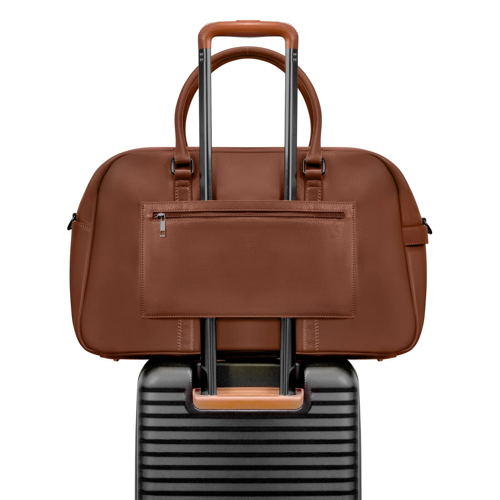 Onyx / Leather Duffle Bag