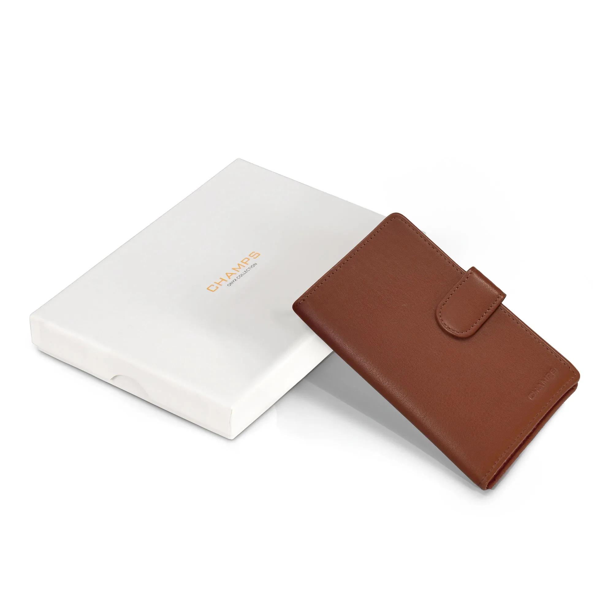 Onyx / Leather Passport Case