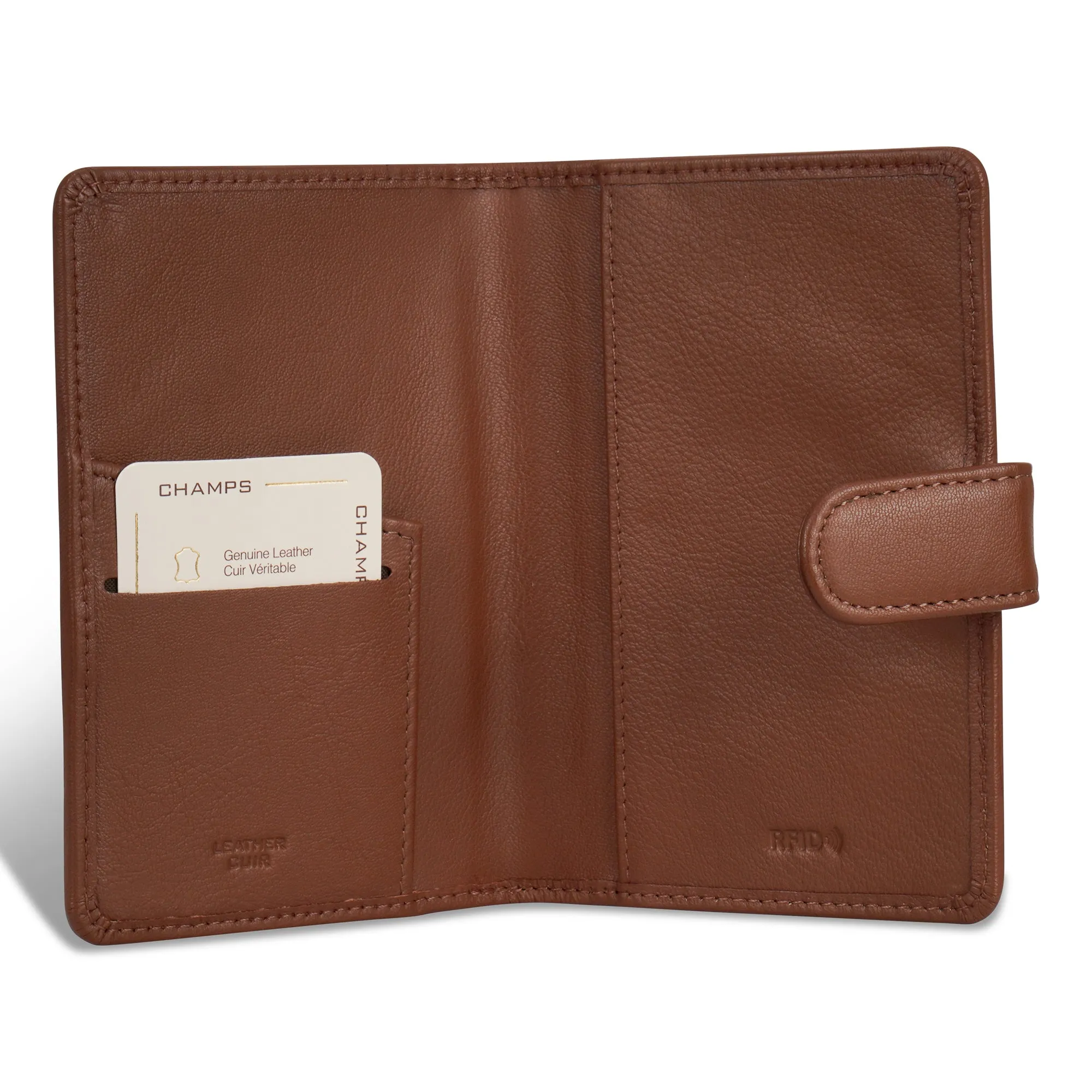 Onyx / Leather Passport Case