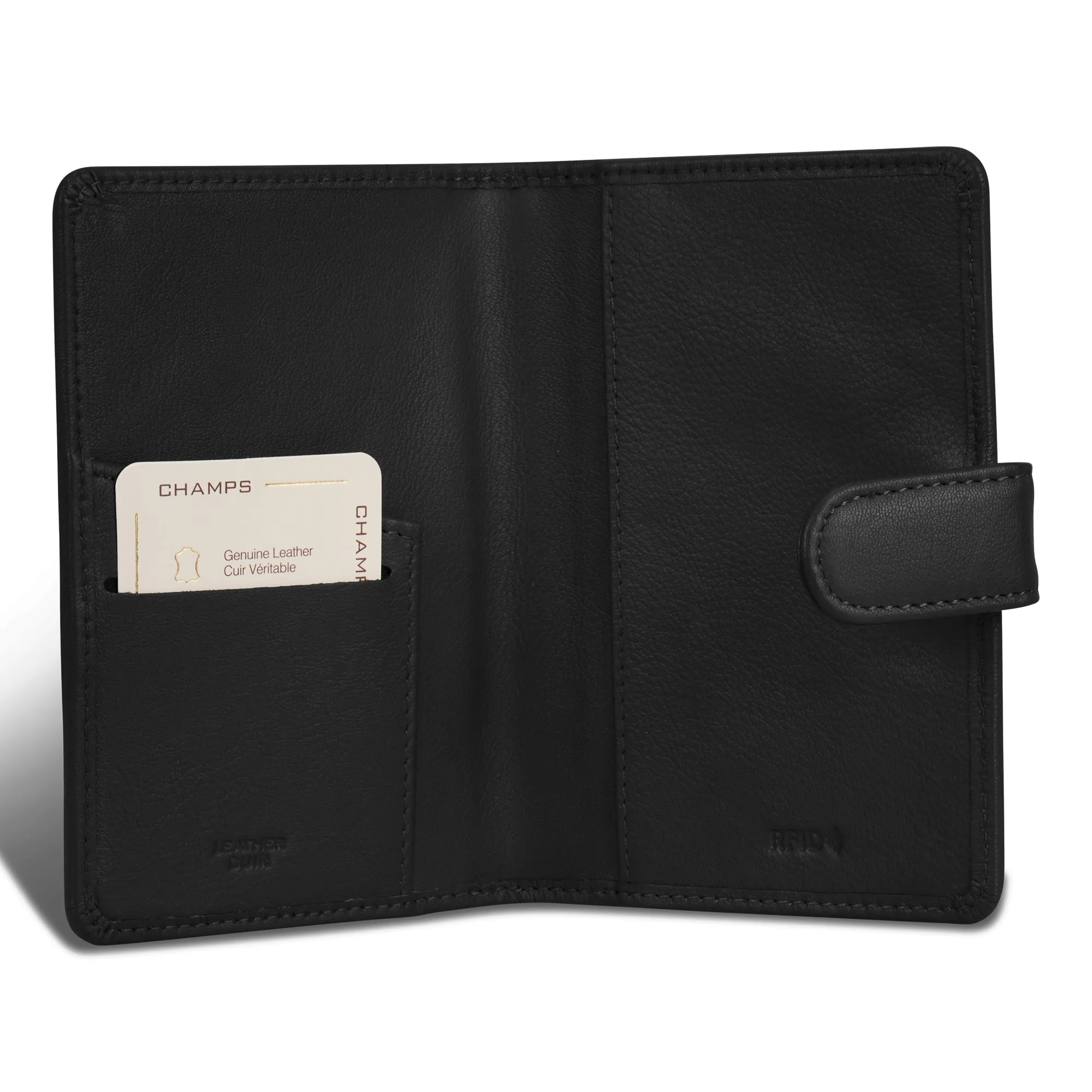 Onyx / Leather Passport Case