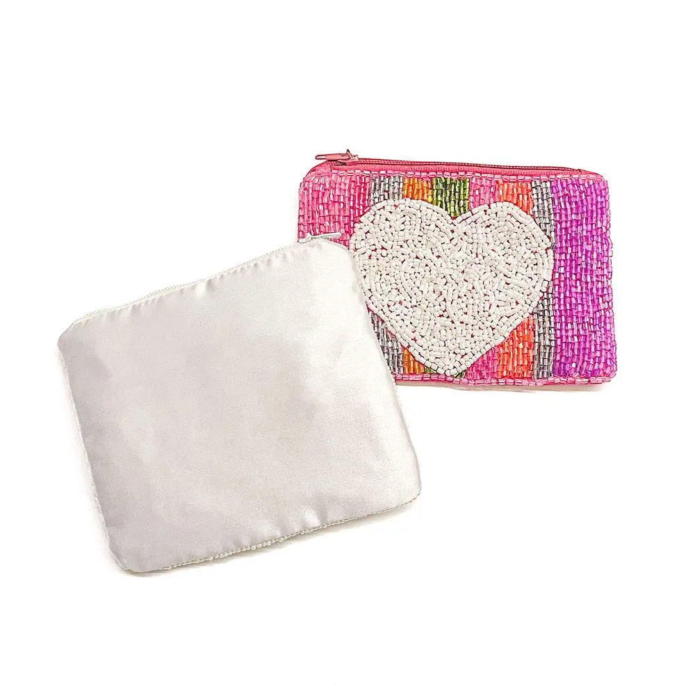 Out and About Seed Bead Coin Purse