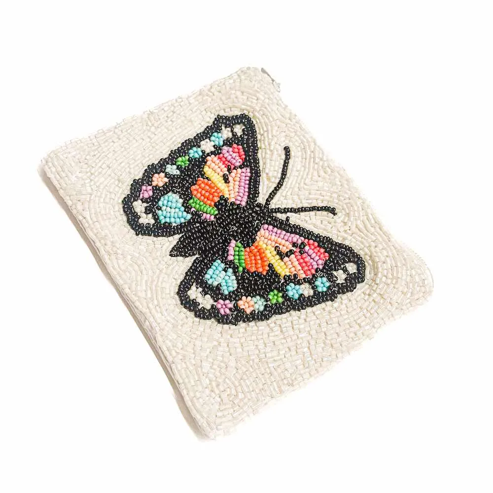 Out and About Seed Bead Coin Purse
