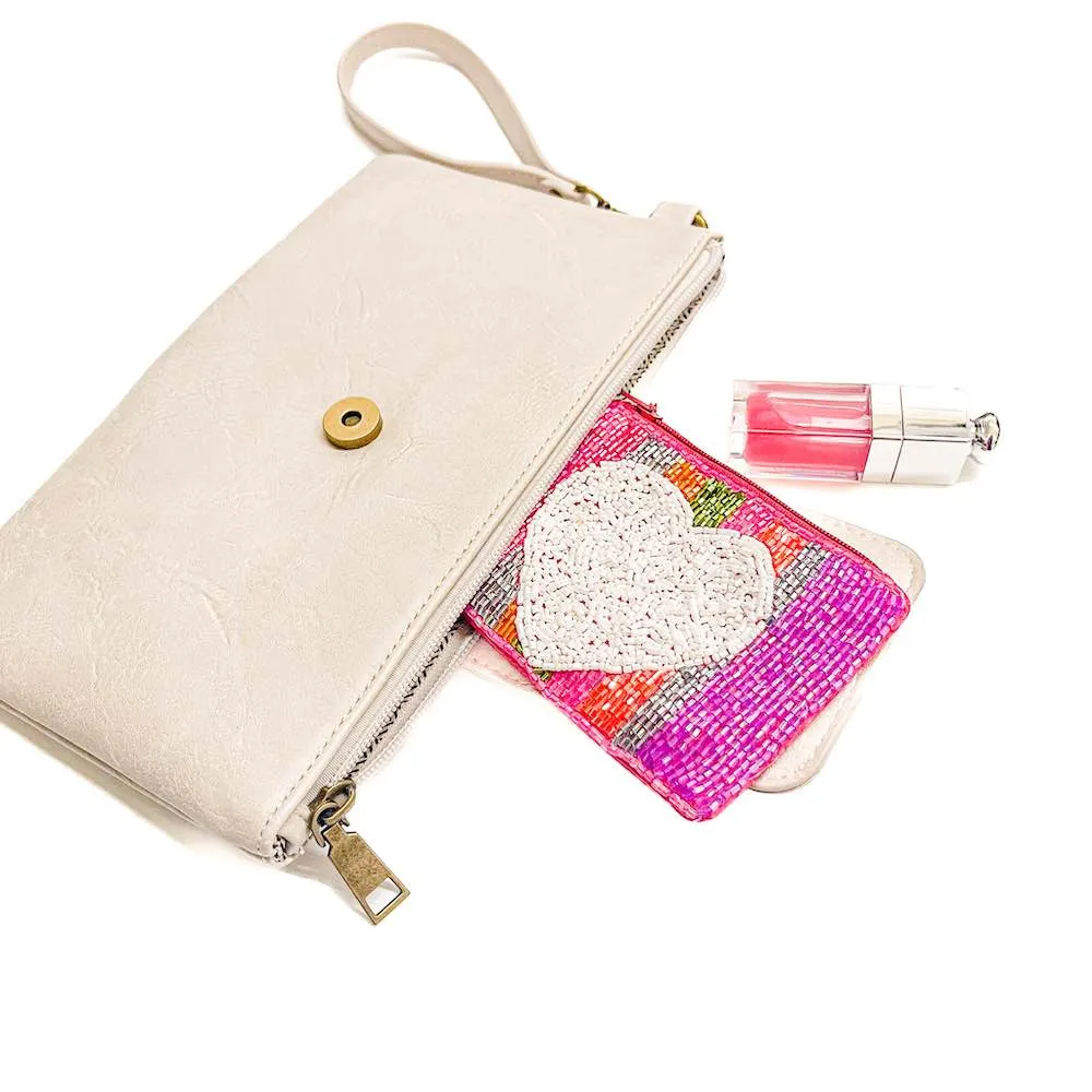 Out and About Seed Bead Coin Purse