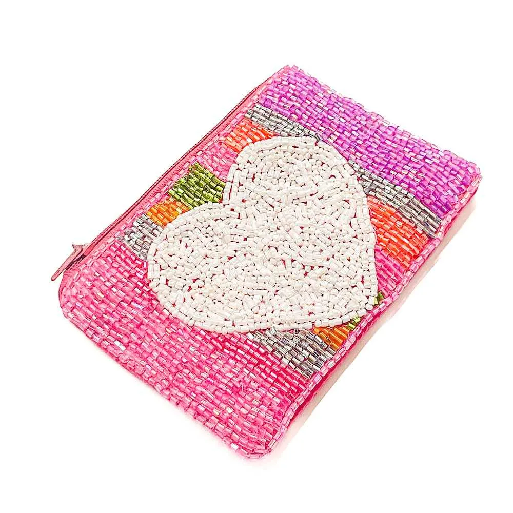 Out and About Seed Bead Coin Purse