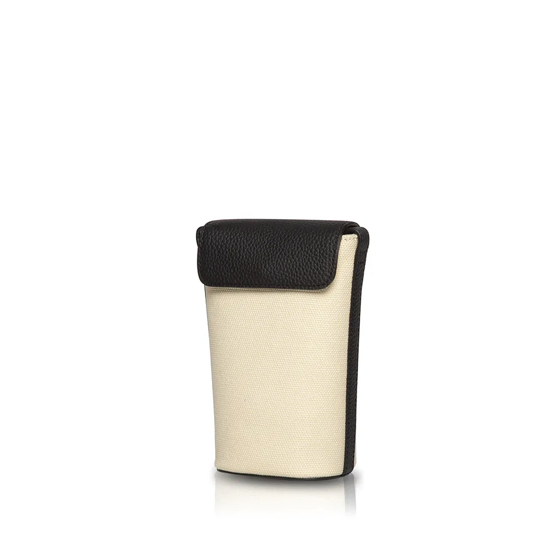 Penguin Cellphone Crossbody Bag - Cream/Black
