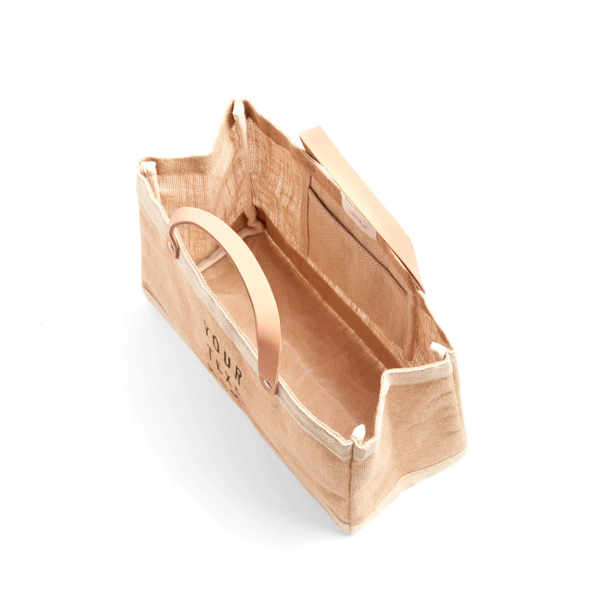 Petite Market Bag in Natural Flower Stand by Amy Logsdon