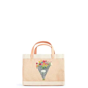 Petite Market Bag in Natural Flower Stand by Amy Logsdon
