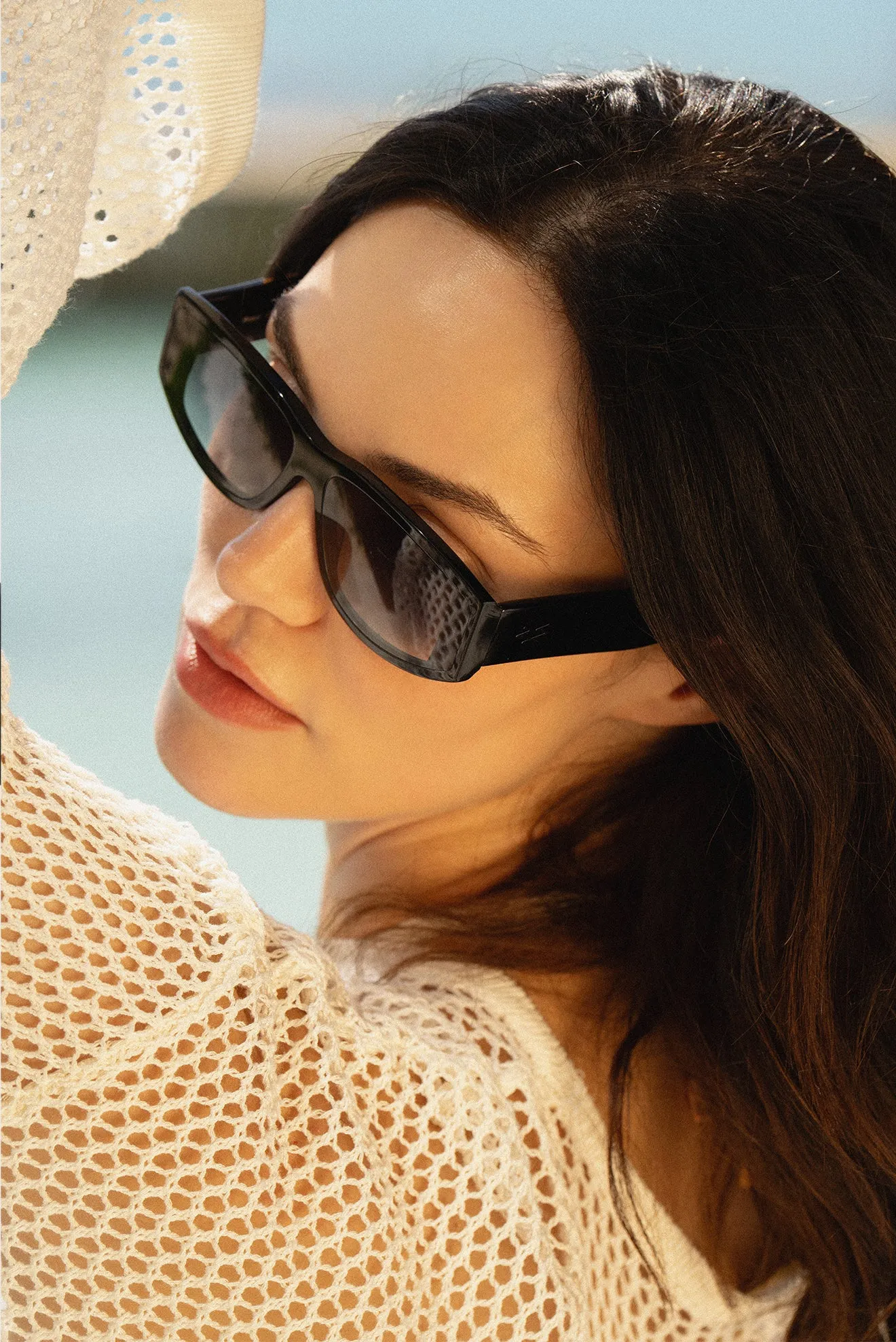 Priest Sunglasses - Rectangular - Classic Black