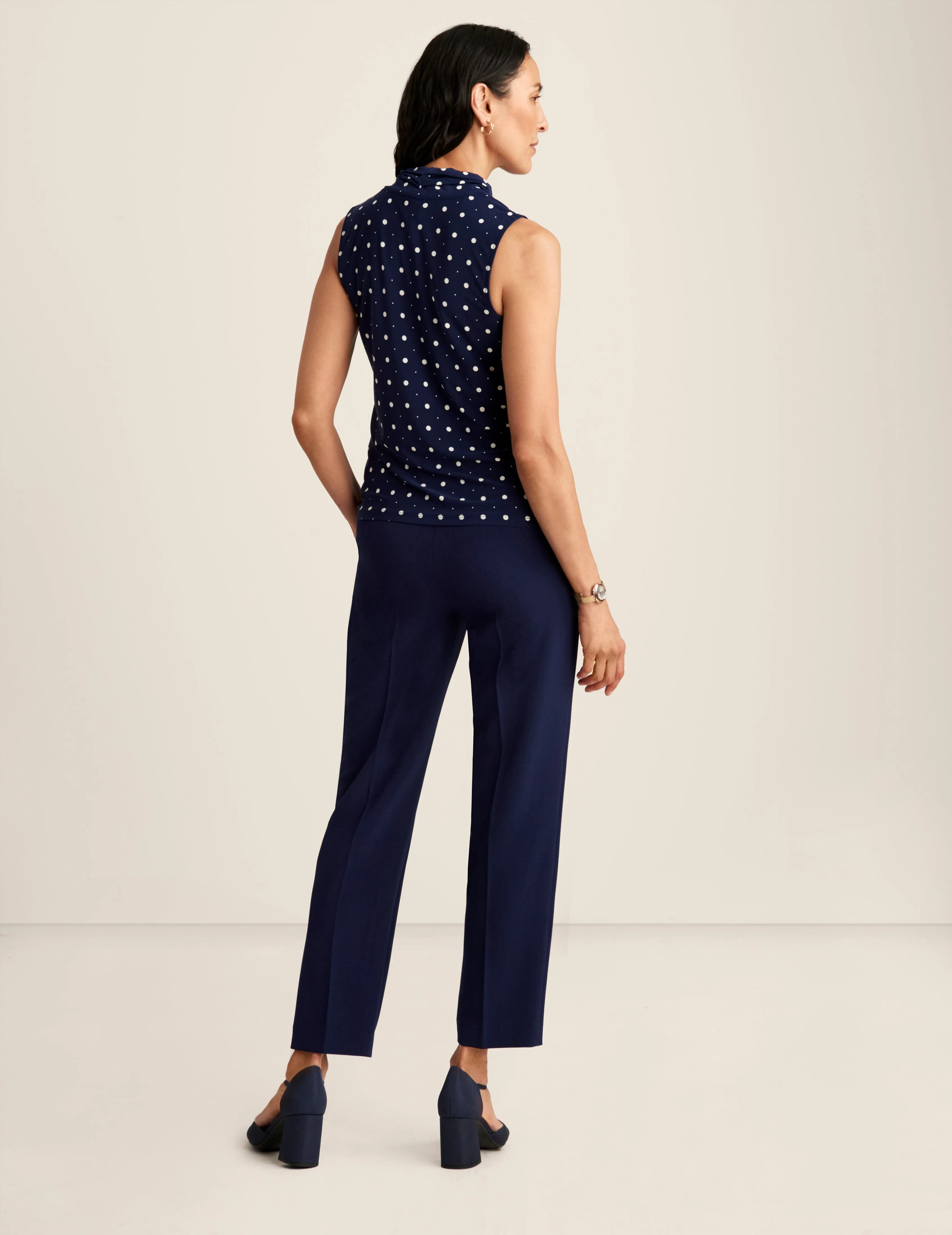 Printed Ity Triple Pleat Top - Sale