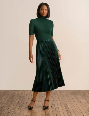 Pull On Pleated Skirt- Sale