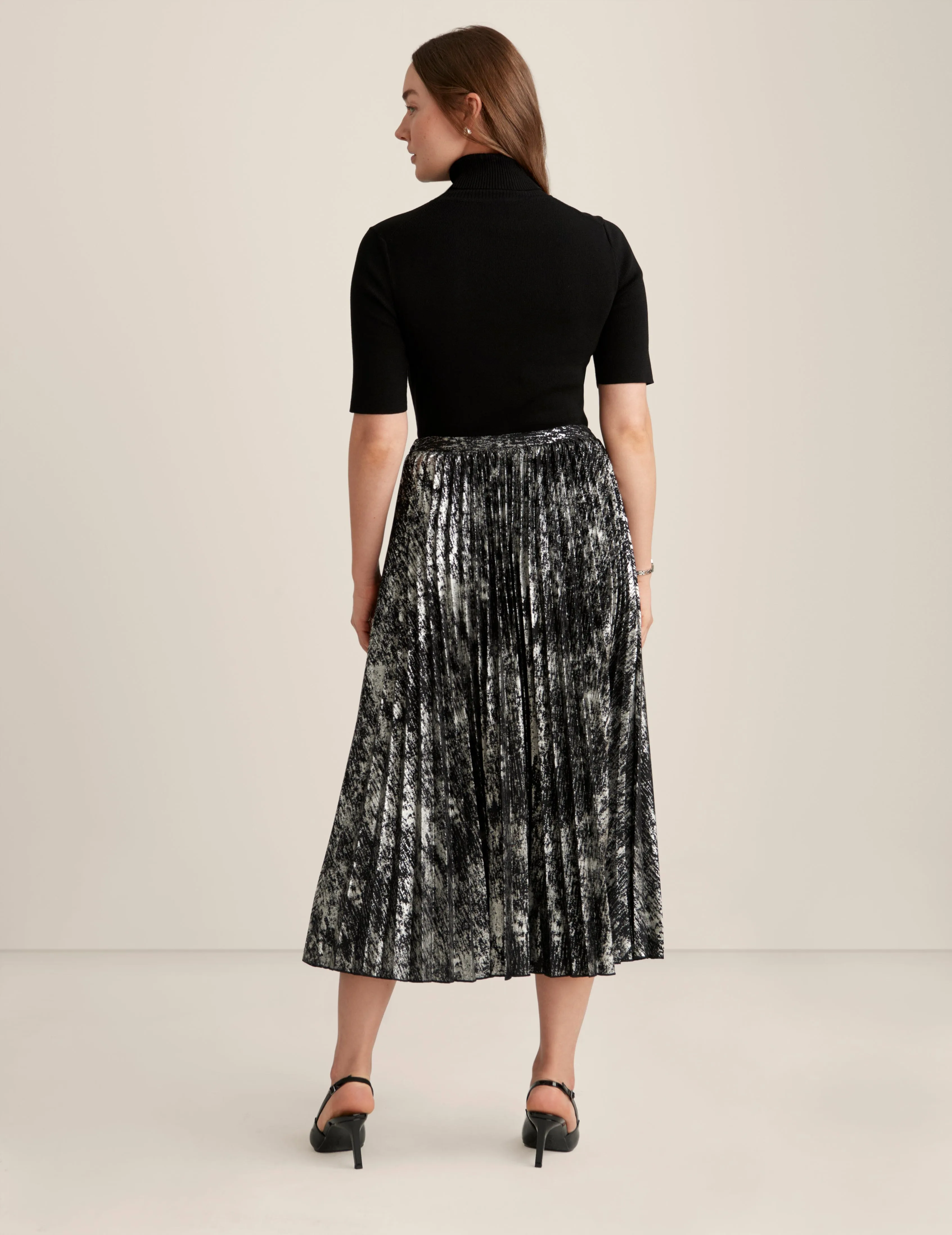 Pull On Pleated Skirt - Sale