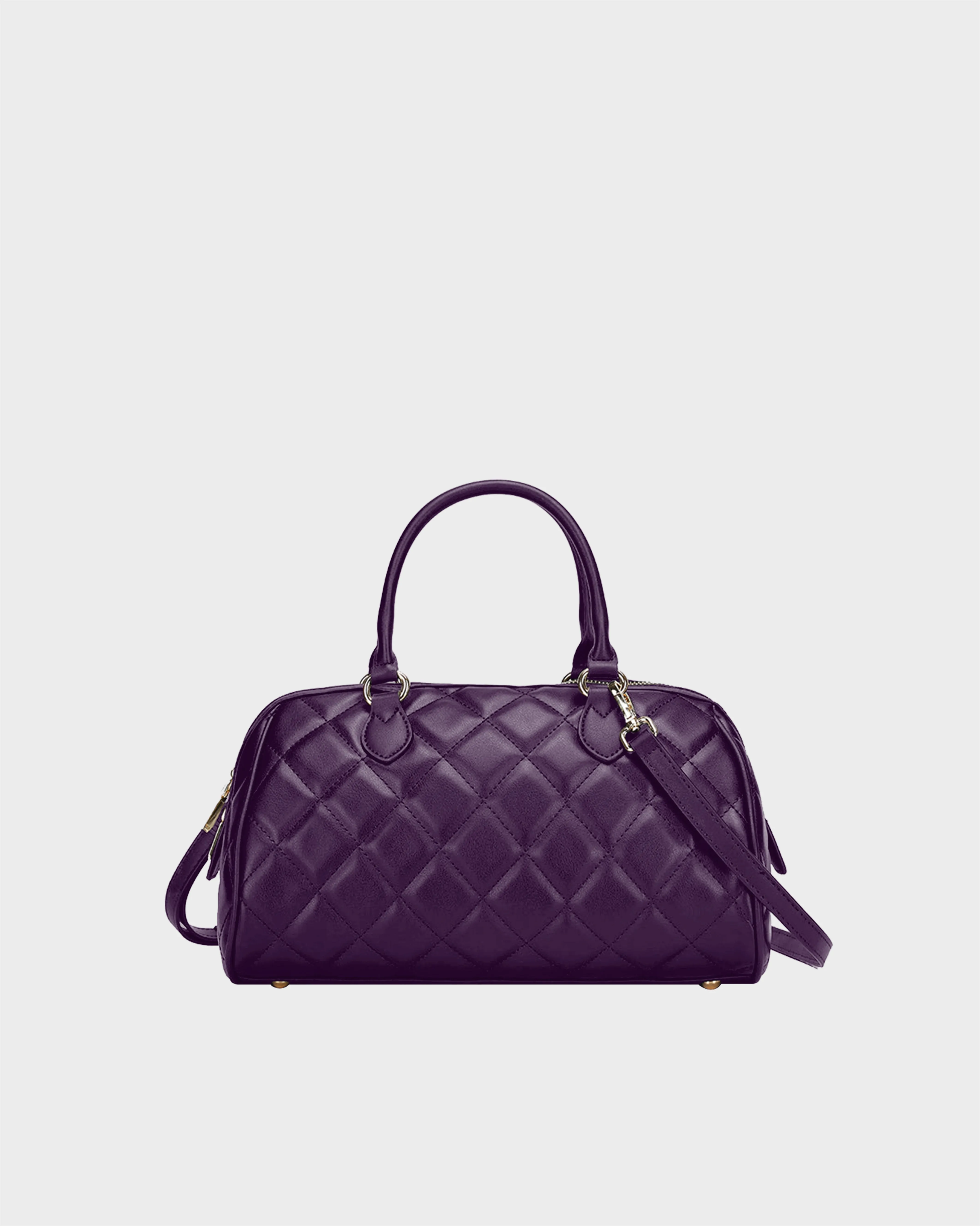 Quilted Couture Italy Purse in Purple