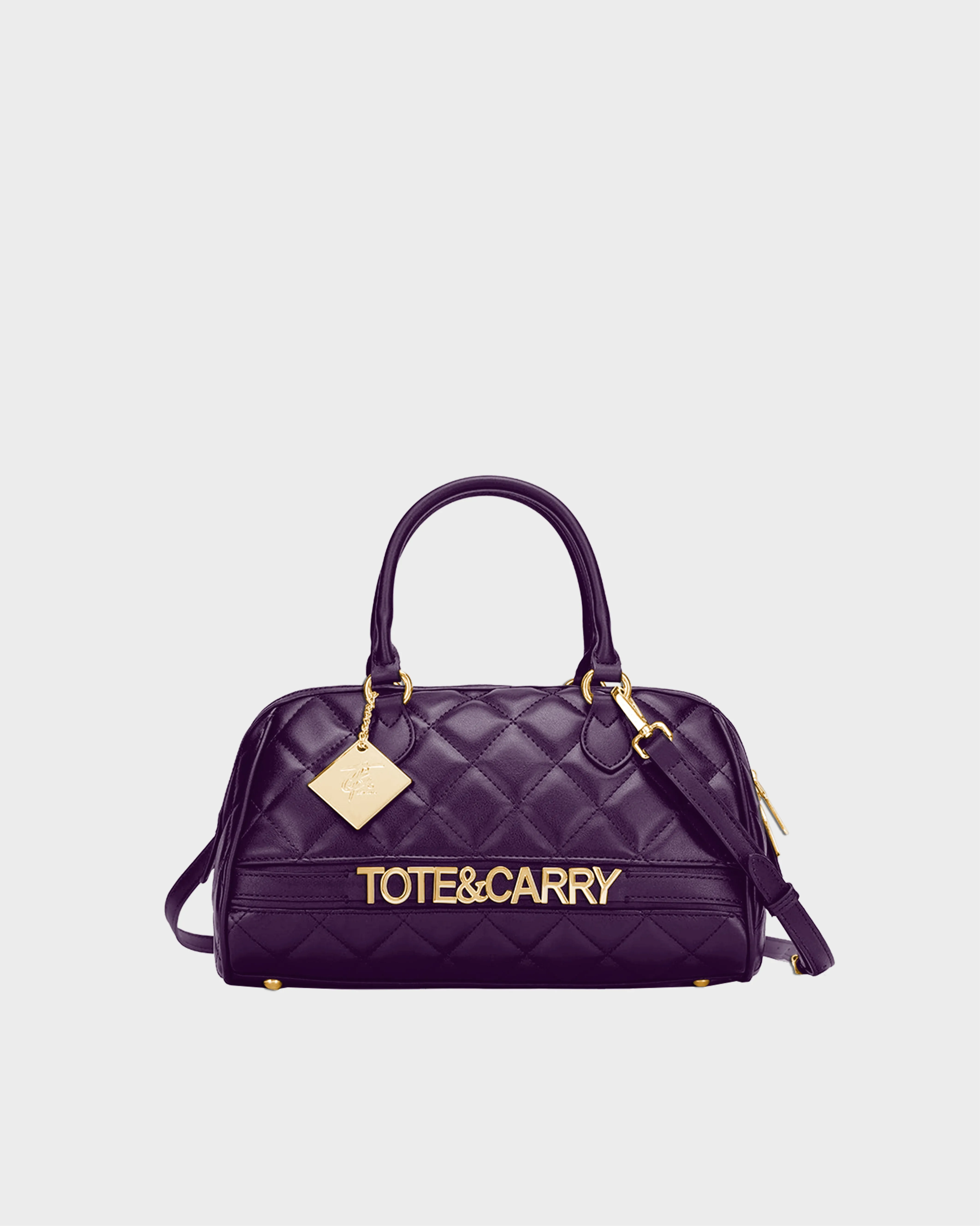 Quilted Couture Italy Purse in Purple