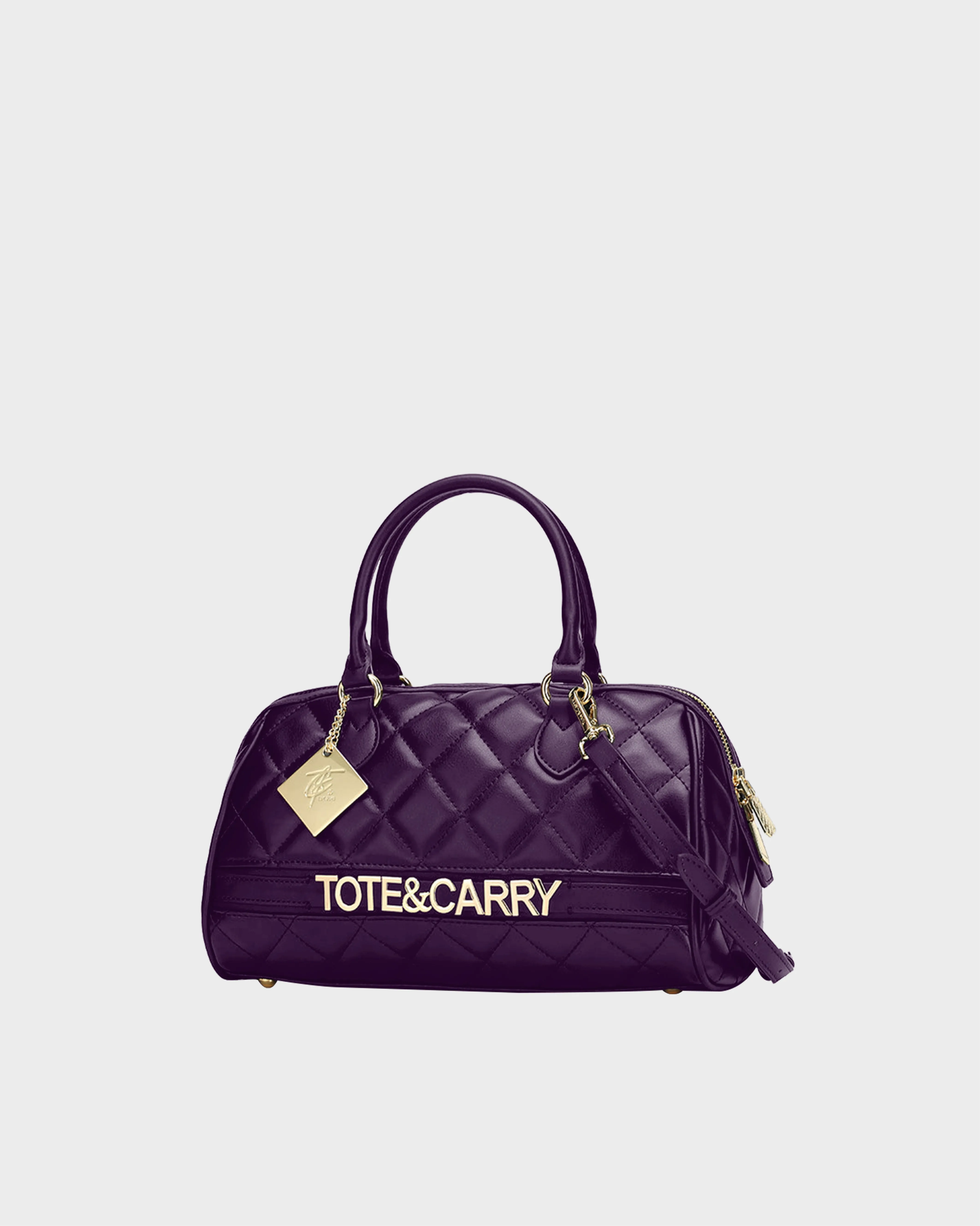 Quilted Couture Italy Purse in Purple