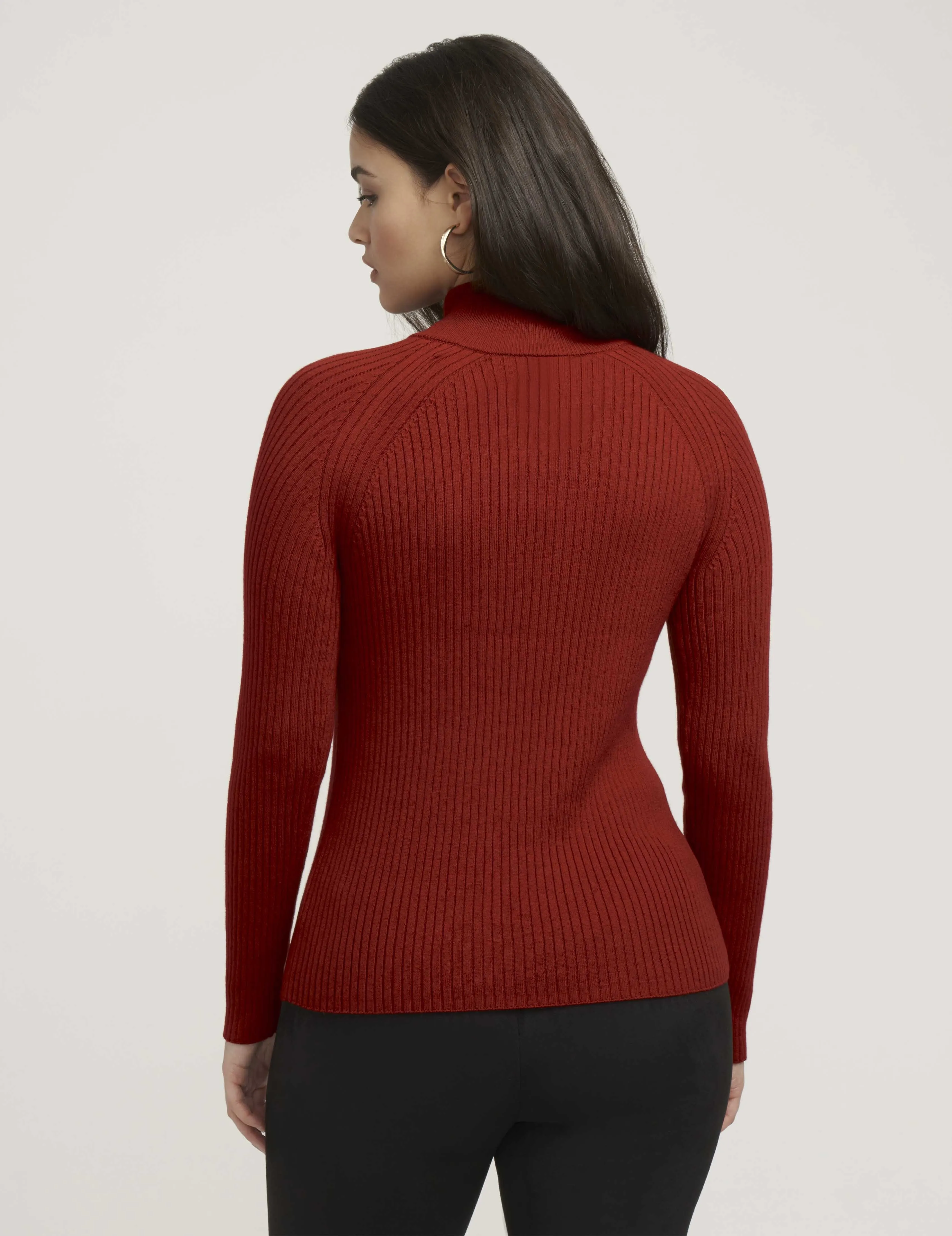 Ribbed Raglan Pullover- Sale