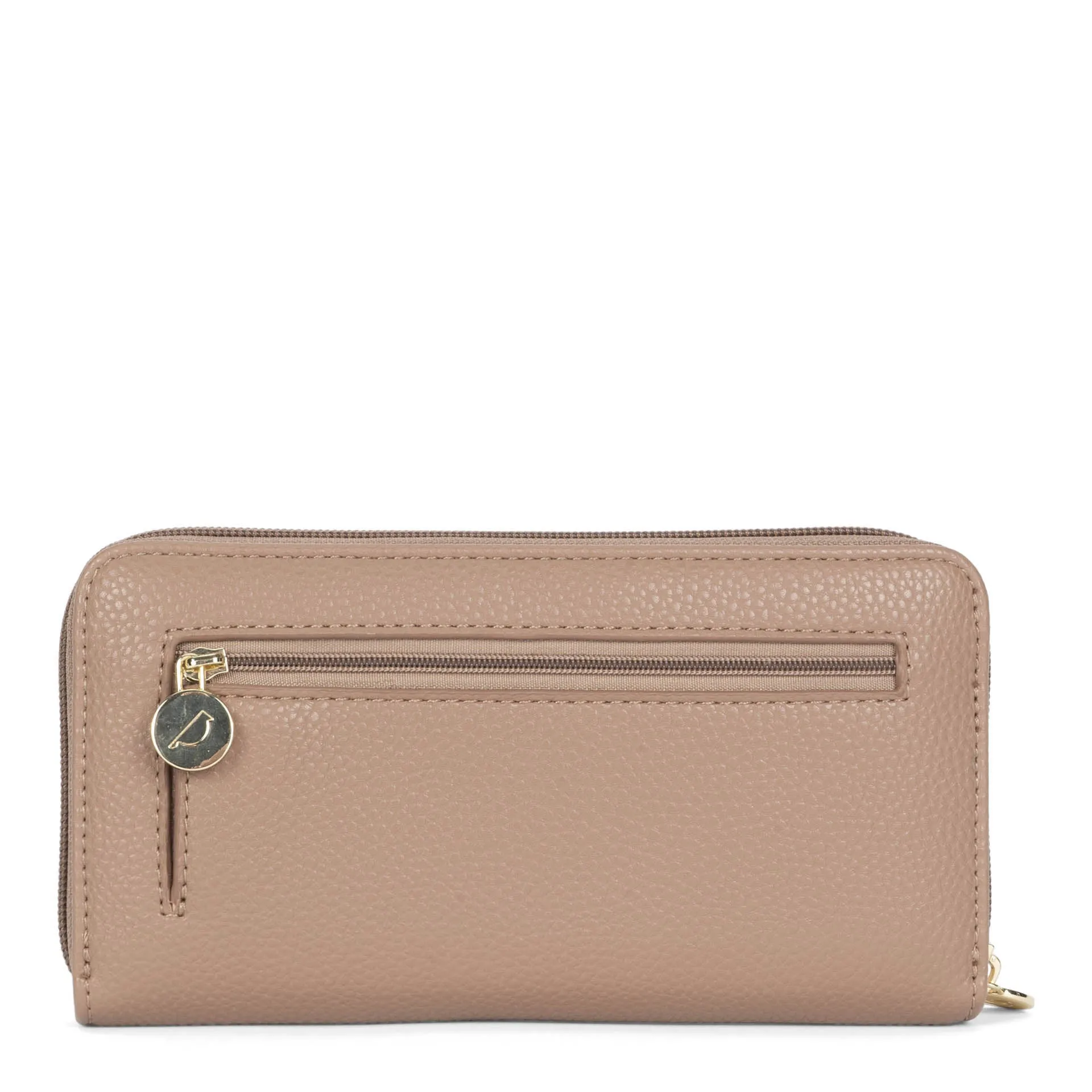 Riona Ivy Pebbled RFID Zip Around Wallet