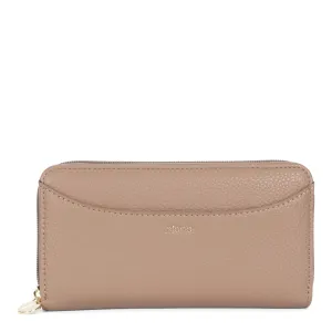 Riona Ivy Pebbled RFID Zip Around Wallet