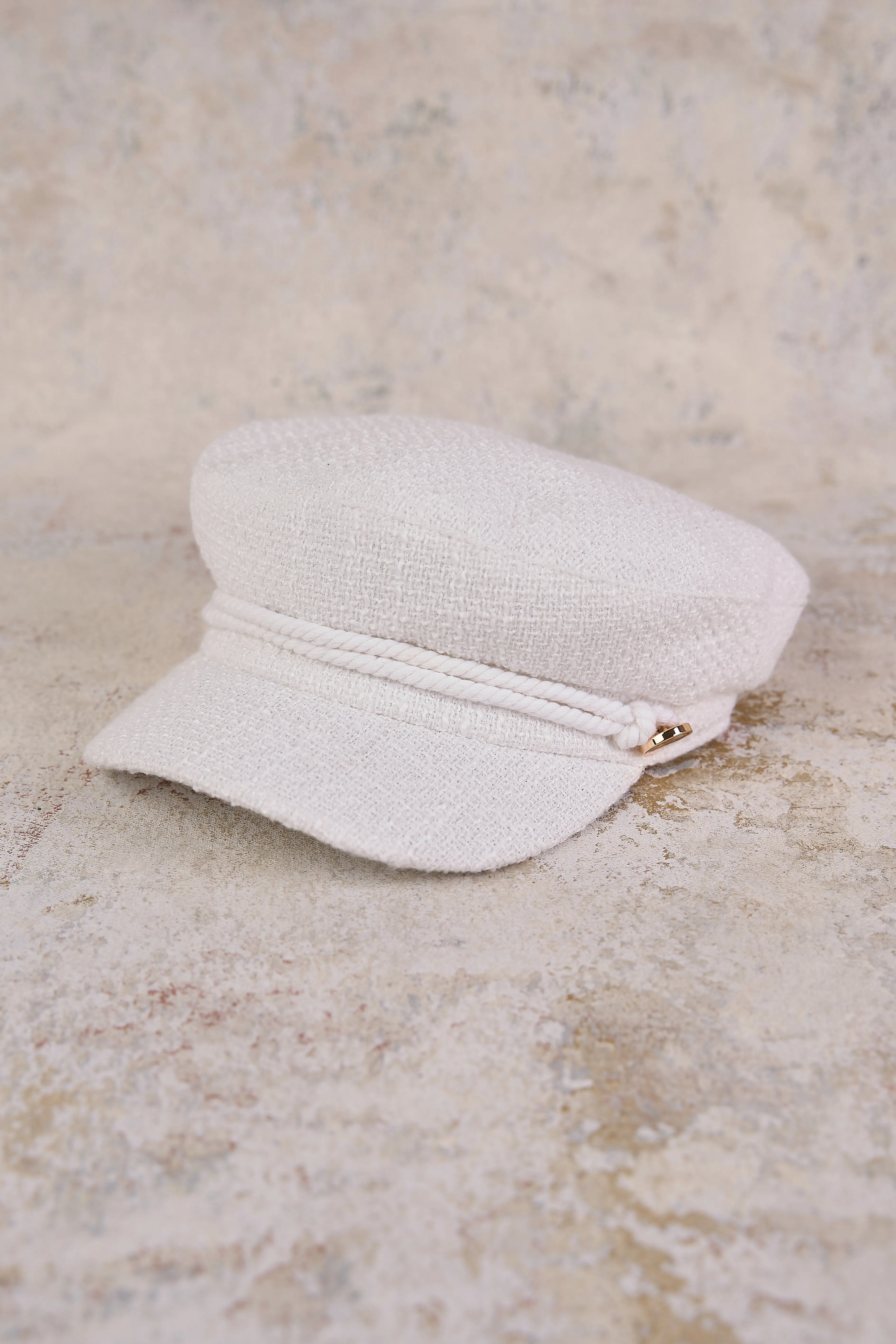 Rosalie Bakerboy Hat - White