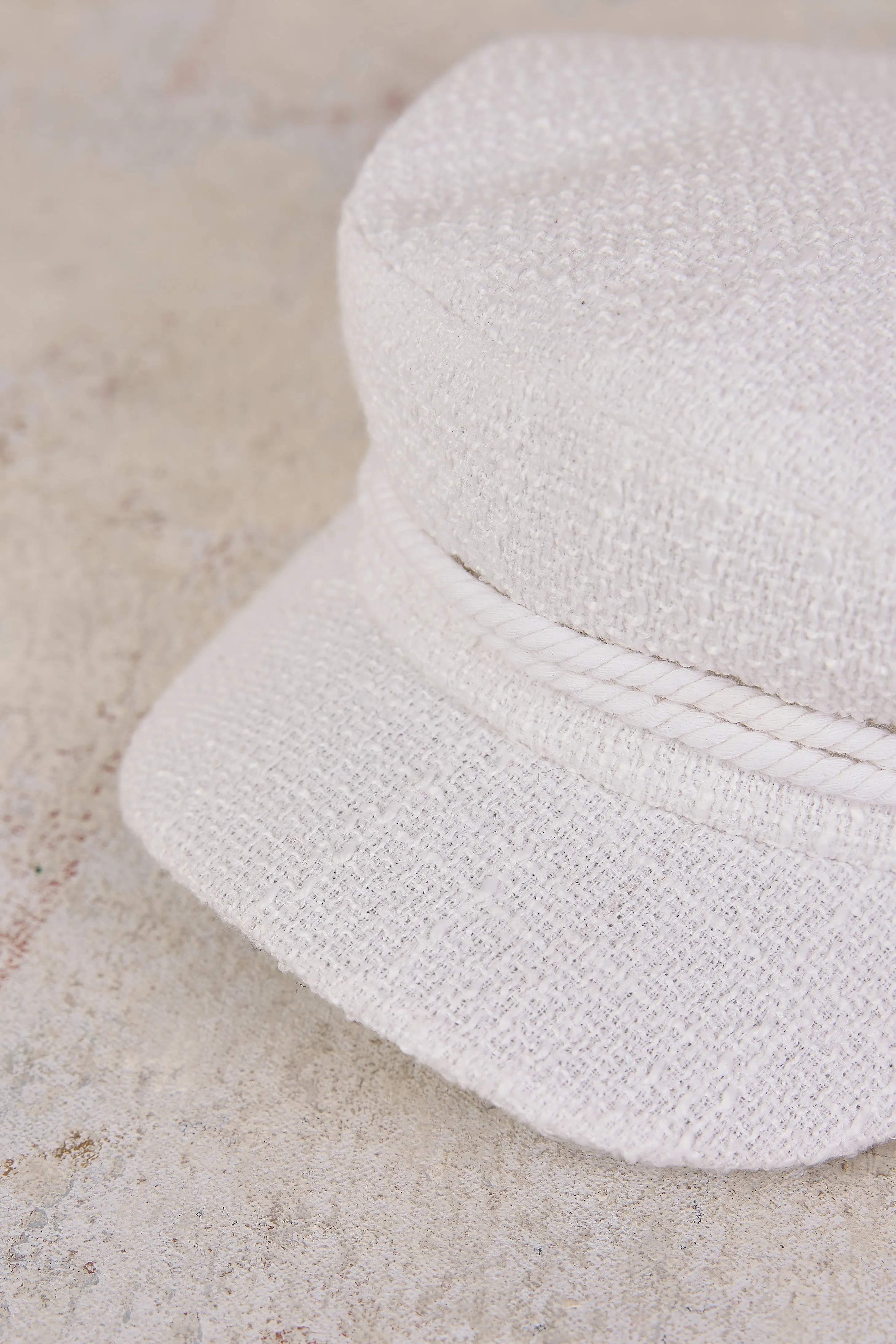 Rosalie Bakerboy Hat - White