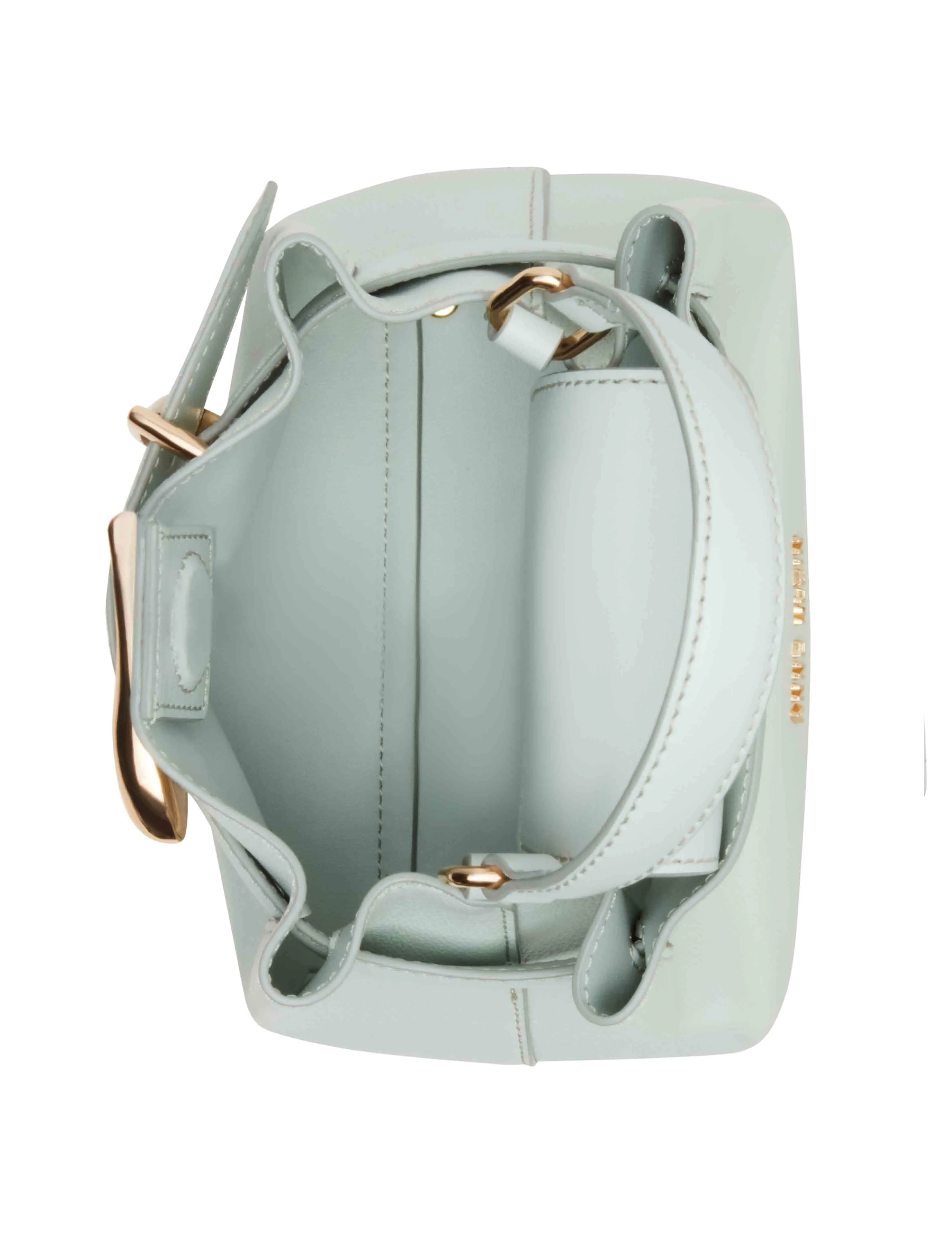 Sculpted Buckle Mini Top Handle with Convertible Strap